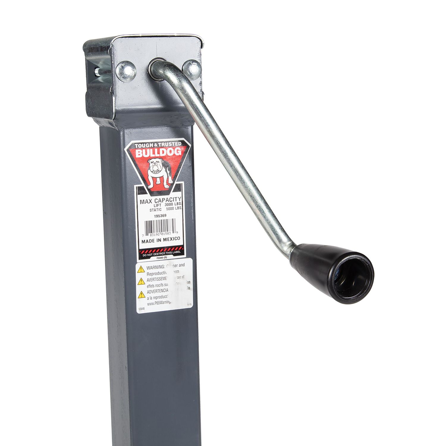 Bulldog Square Tube Trailer Jack