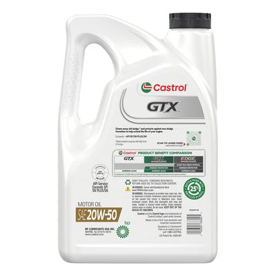 Castrol Conventional Engine Oil 20W50 5 Quart