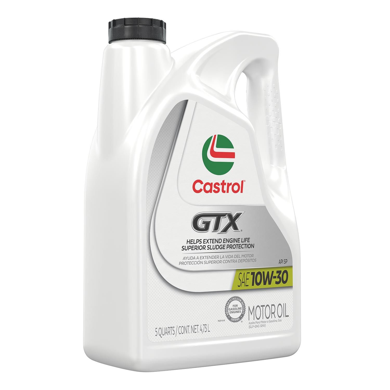 Castrol GTX Conventional Engine Oil 10W-30 5 Quart