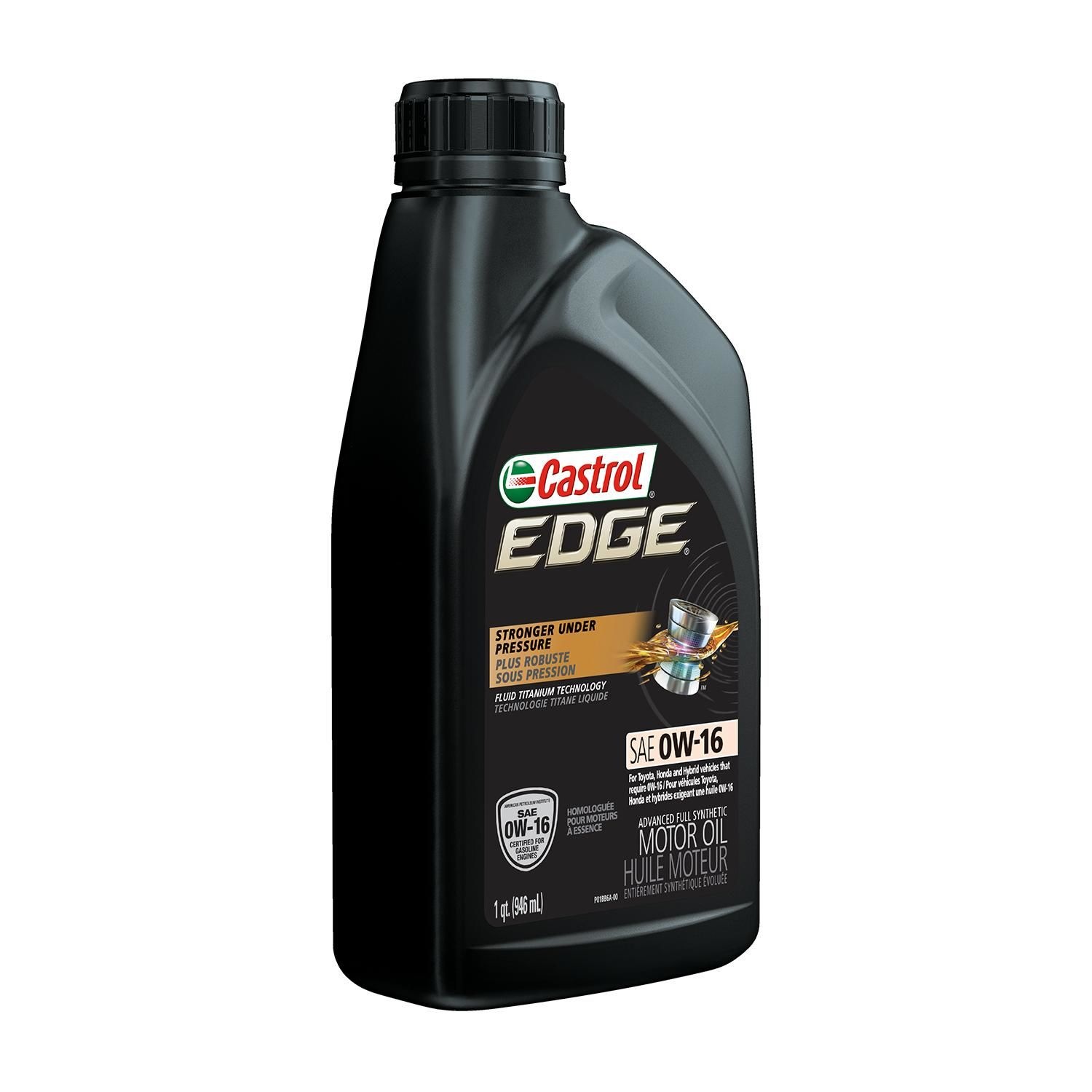 Castrol Edge Titanium Formula Engine Oil Full Synthetic 0w 16 1 Quart