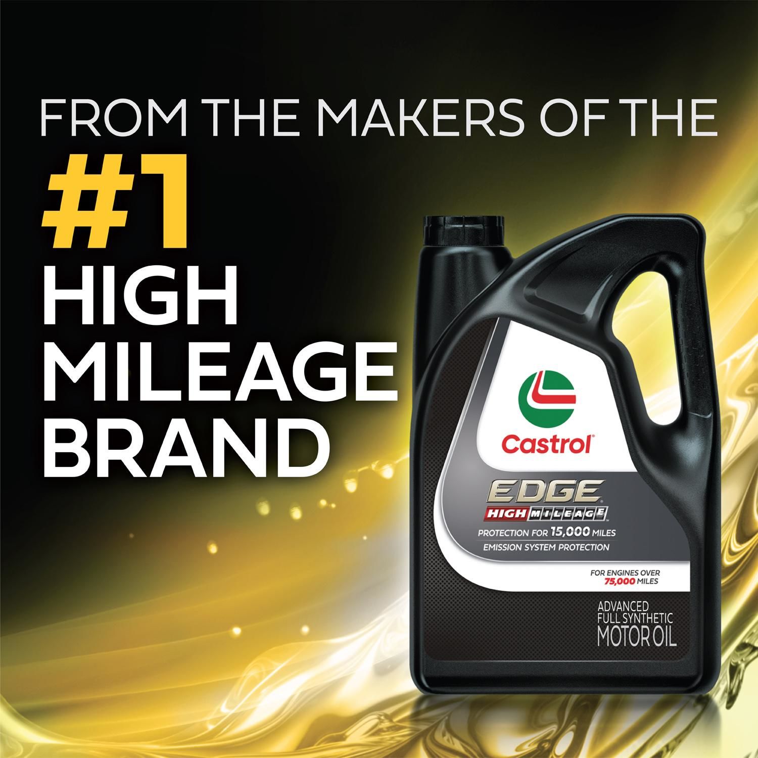 Castrol EDGE High Mileage High Mileage Full Synthetic Engine Oil 5W-30 1 Quart
