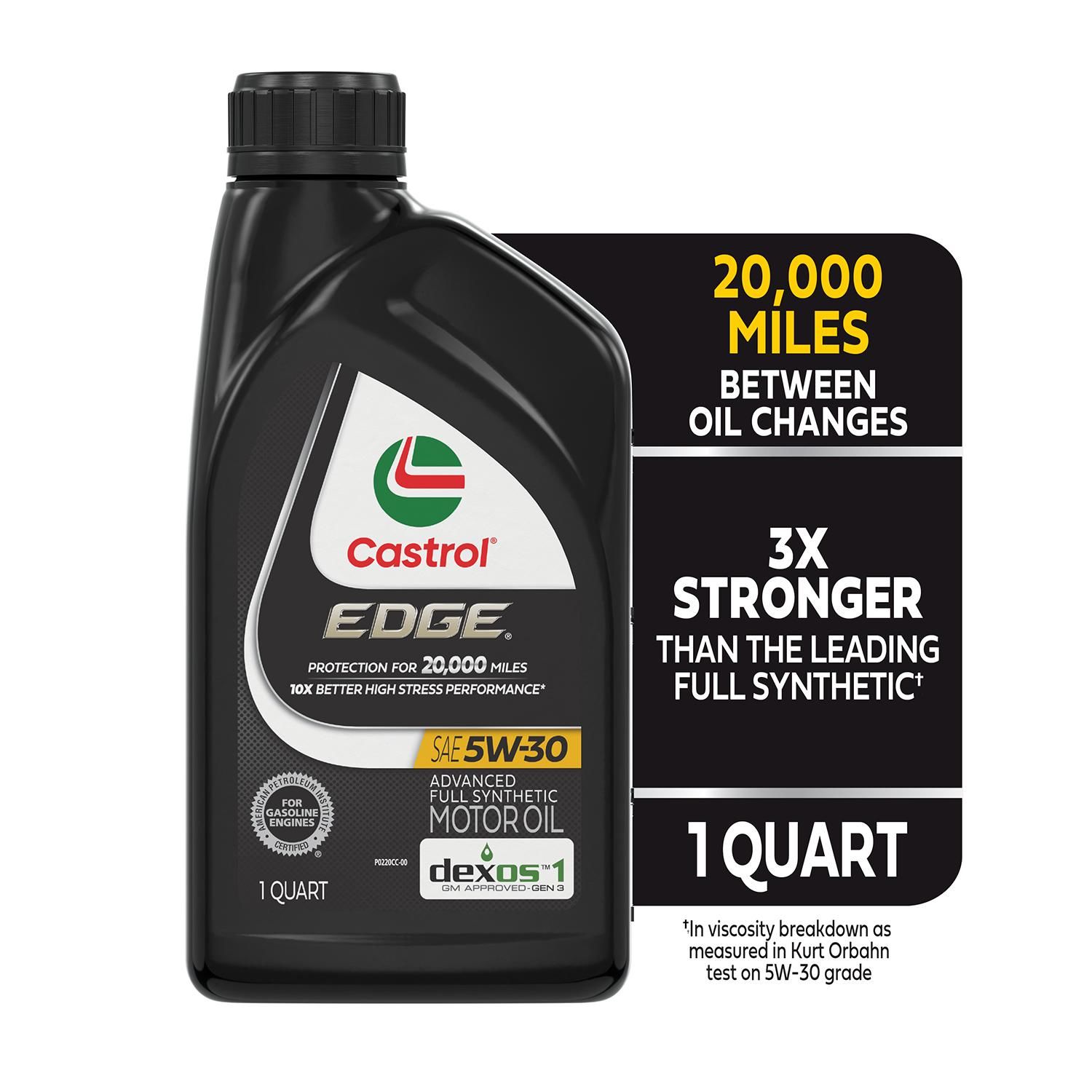 Castrol Full Synthetic Engine Oil 5W-30 5 Quart