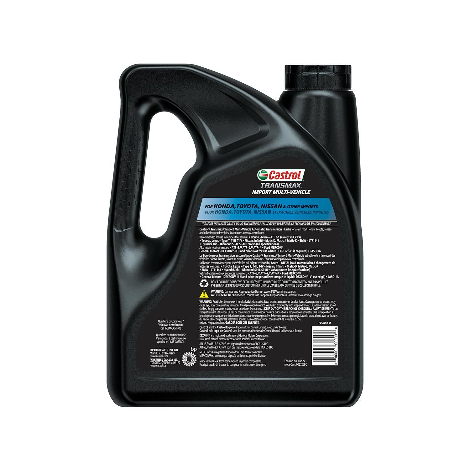 Castrol Transmax Automatic Transmission Fluid