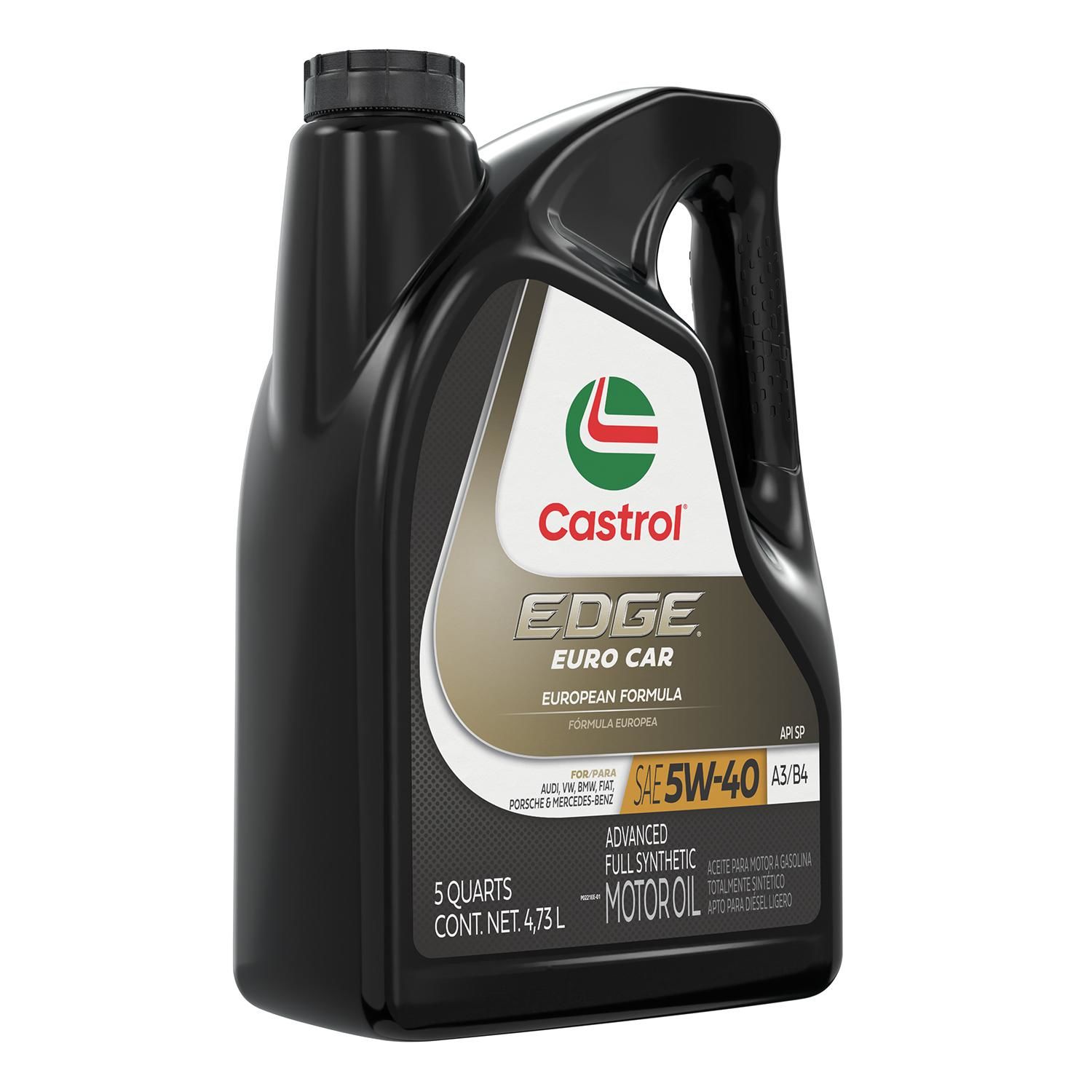 Castrol EDGE Full Synthetic Engine Oil 5W-40 5 Quart