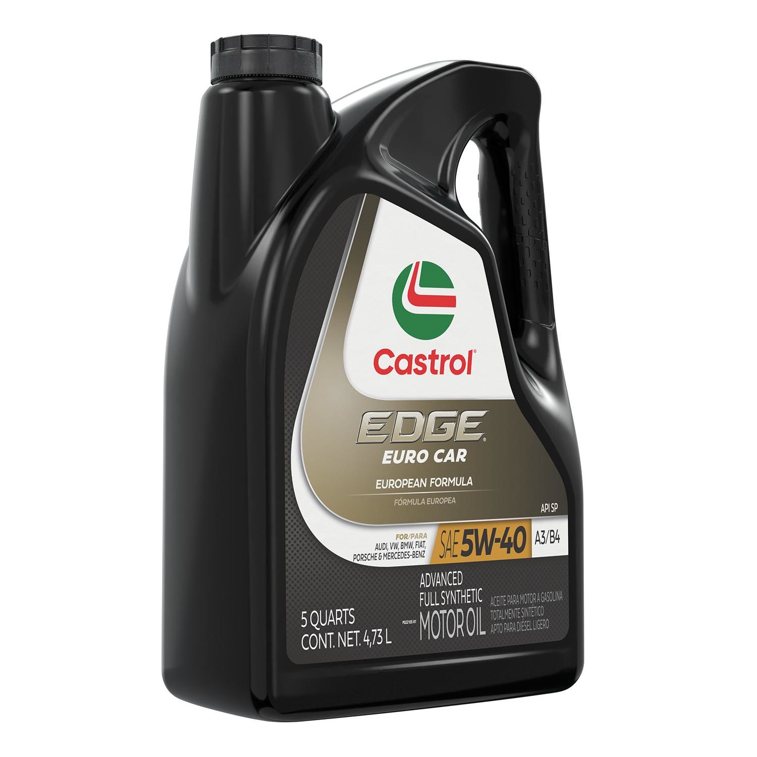 Castrol EDGE Standard Full Synthetic Engine Oil 5W-40 5 Quart