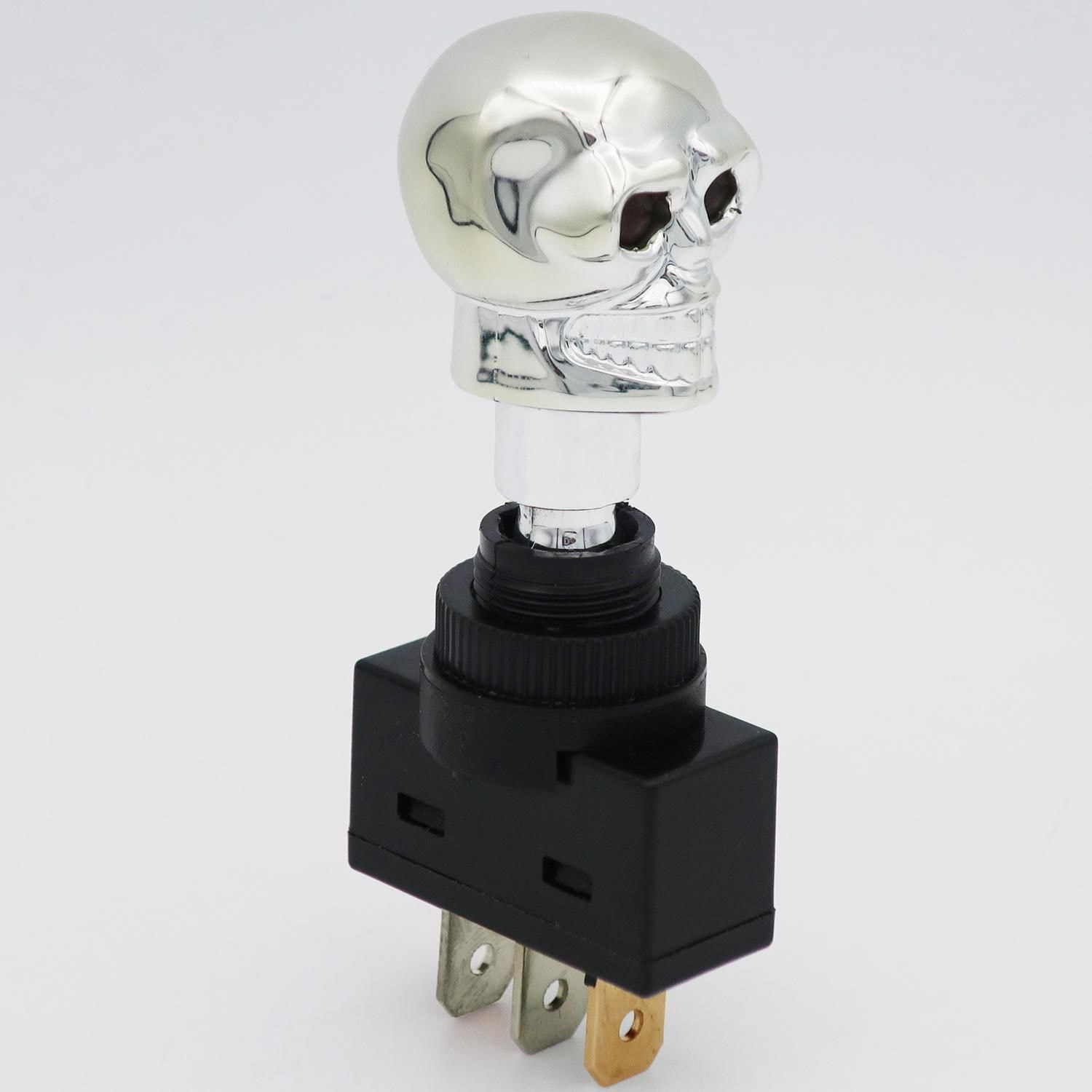 Cambridge 15 Amps Skull with Red LED Eyes Toggle Switch