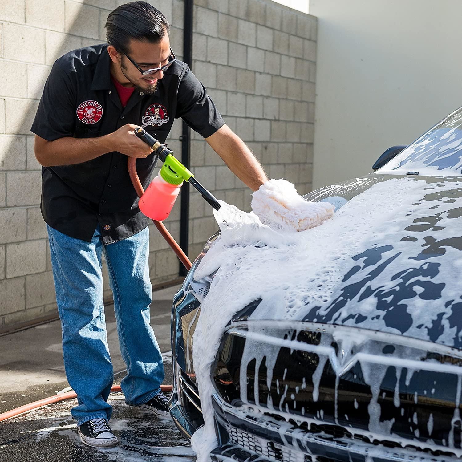  Chemical Guys TORQ Foam Blaster Wash & Wax Kit with Honeydew  Snow Foam Car Wash Soap and InstaWax Sprayable Car Wax (3 Items, 32 Fl oz)  : Everything Else