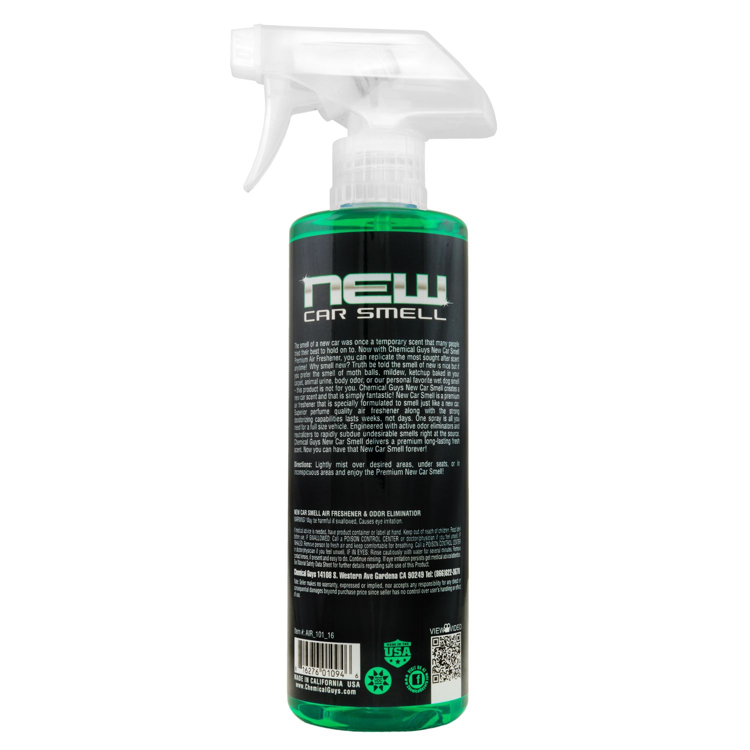Chemical Guys New Car Smell Air Freshener and Odor Neutralizer Spray 16oz