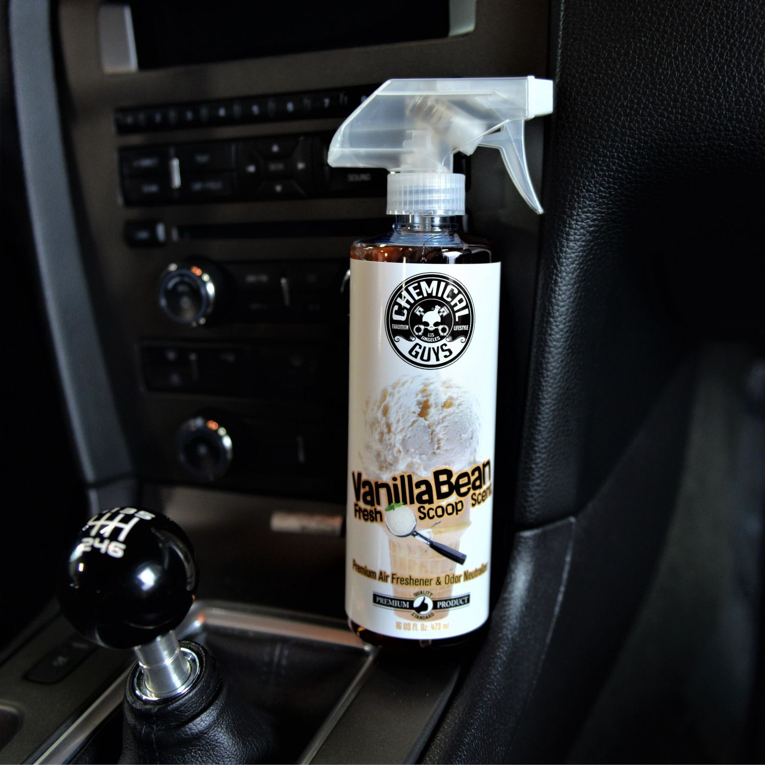 Chemical Guys Leather Scent Air Freshener Spray and Odor