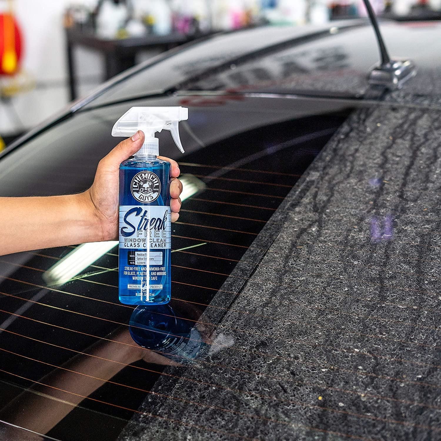  Ammonia-Free Glass Cleaner by Chemical Guys - For Glass,  Mirrors, Navigation Screens - Car, Truck, SUV and Home Use - Safe on Tinted  Windows - 16 fl oz : Automotive