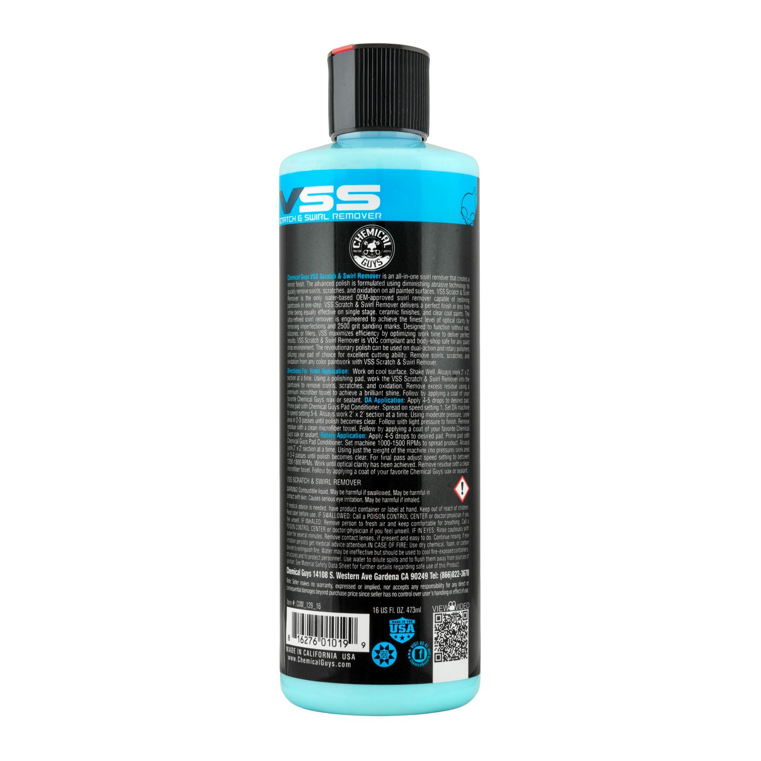 Chemical Guys VSS Scratch and Swirl Remover Compound Polish 16oz