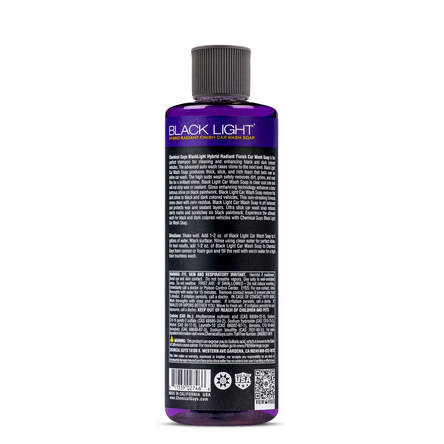 Chemical Guys Black Light Hybrid Radiant Finish - 16oz Bottle – The Motohut