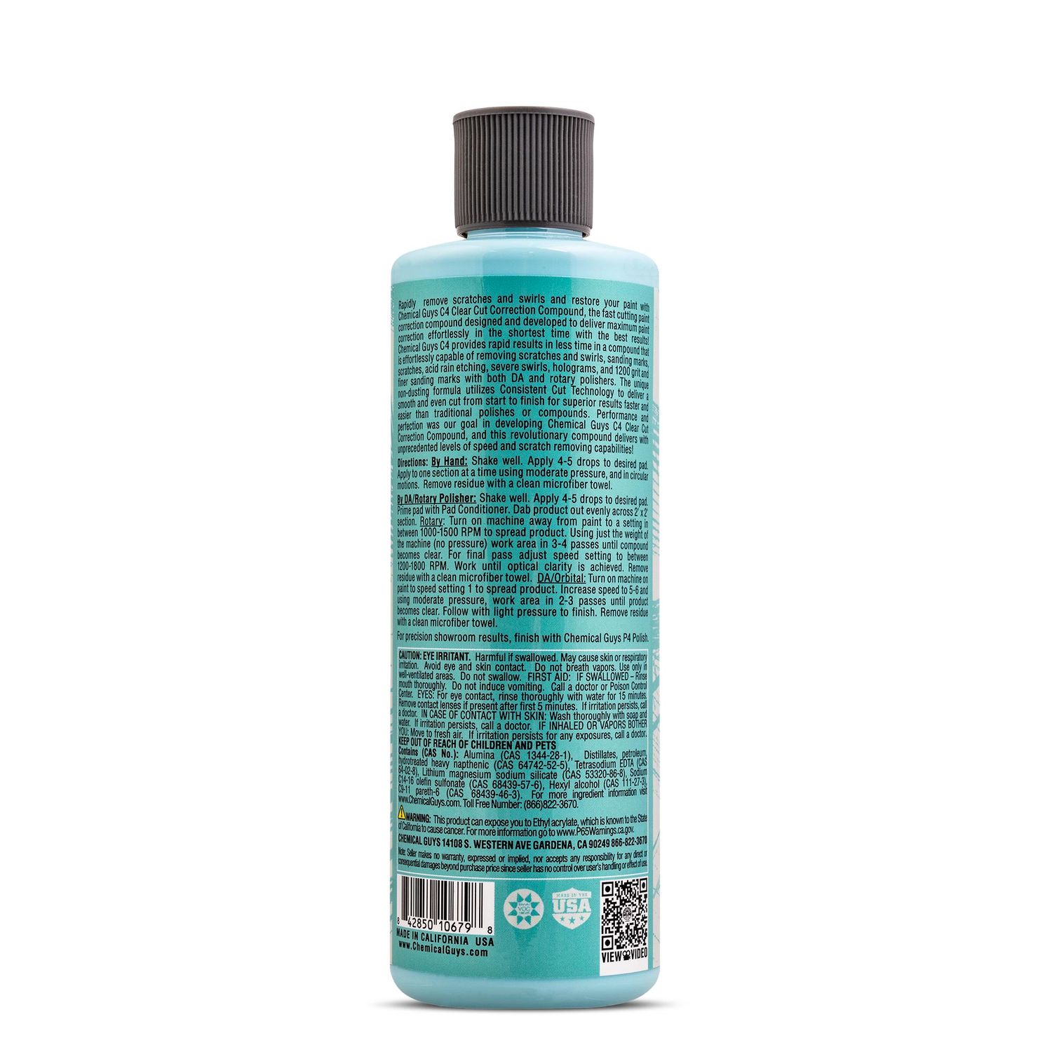 Chemical Guys C4 Clear Cut Correction Compound 16oz
