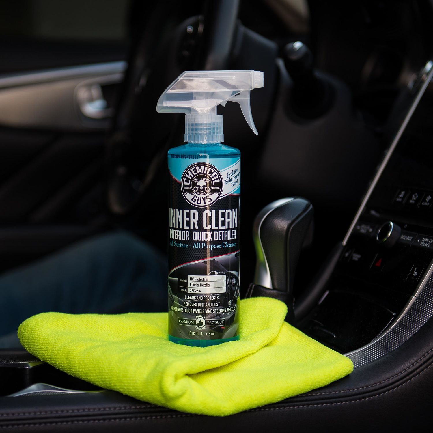 Chemical Guys  InnerClean Interior Quick Detailer & Protectant (16oz) – GO  Motorsports Shop