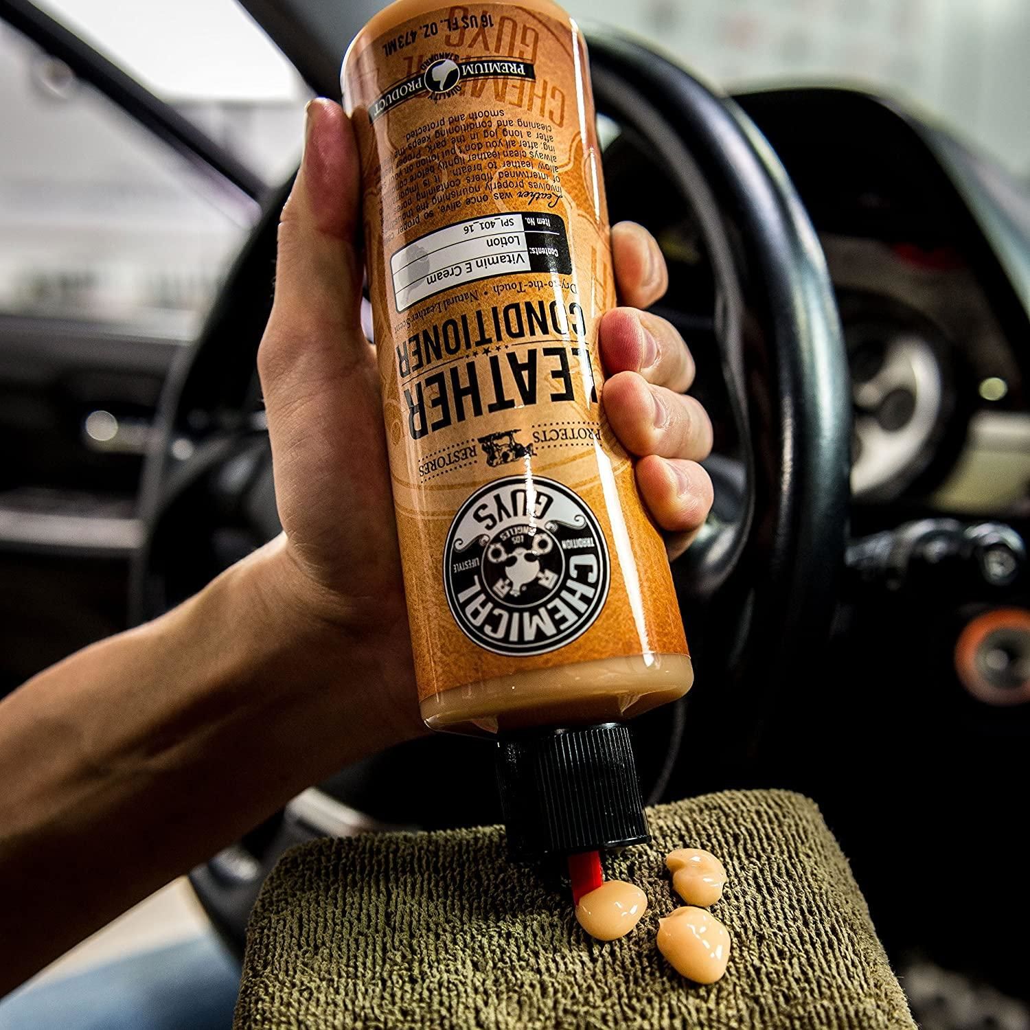 Chemical Guys Leather Conditioner Helps Nourish And Keep Leather