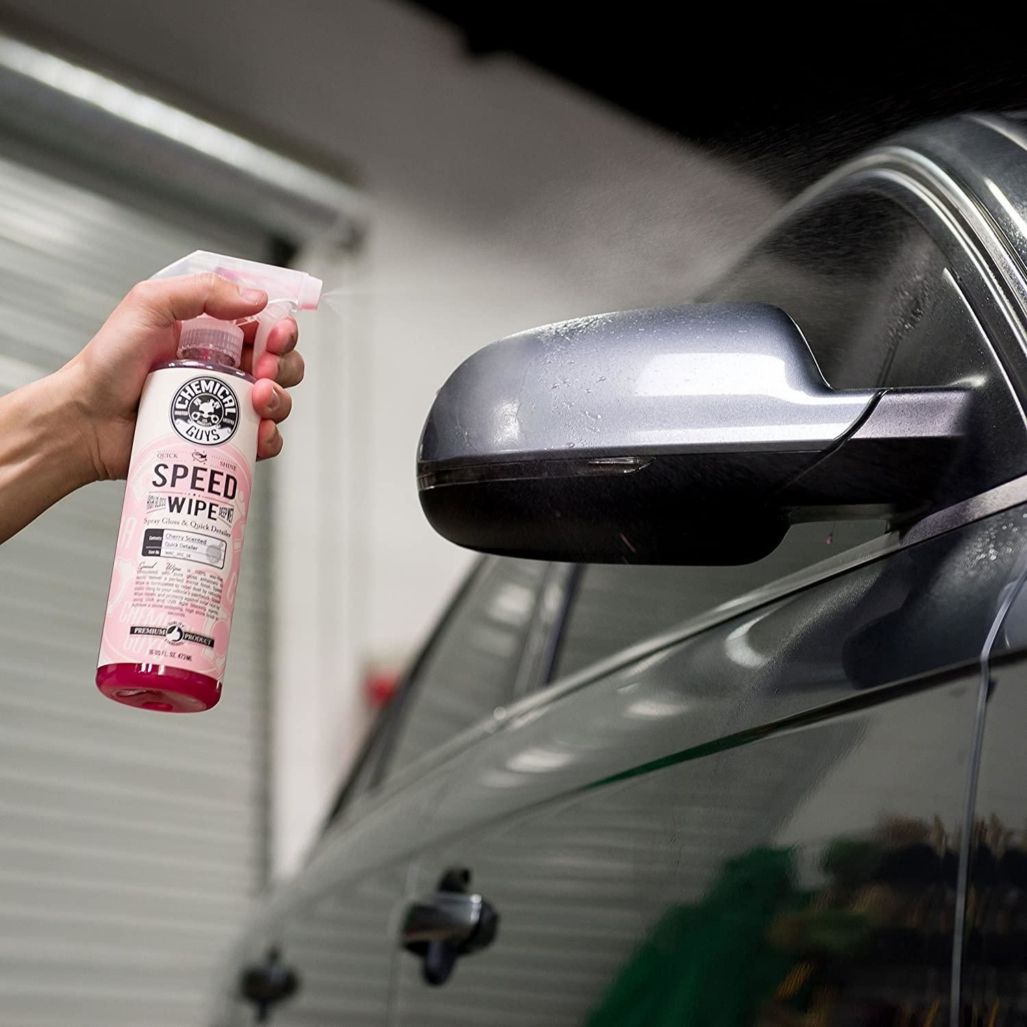 Chemical Guys Speed Wipe Quick Detailer and High Shine Spray Gloss Cherry Scent 16oz