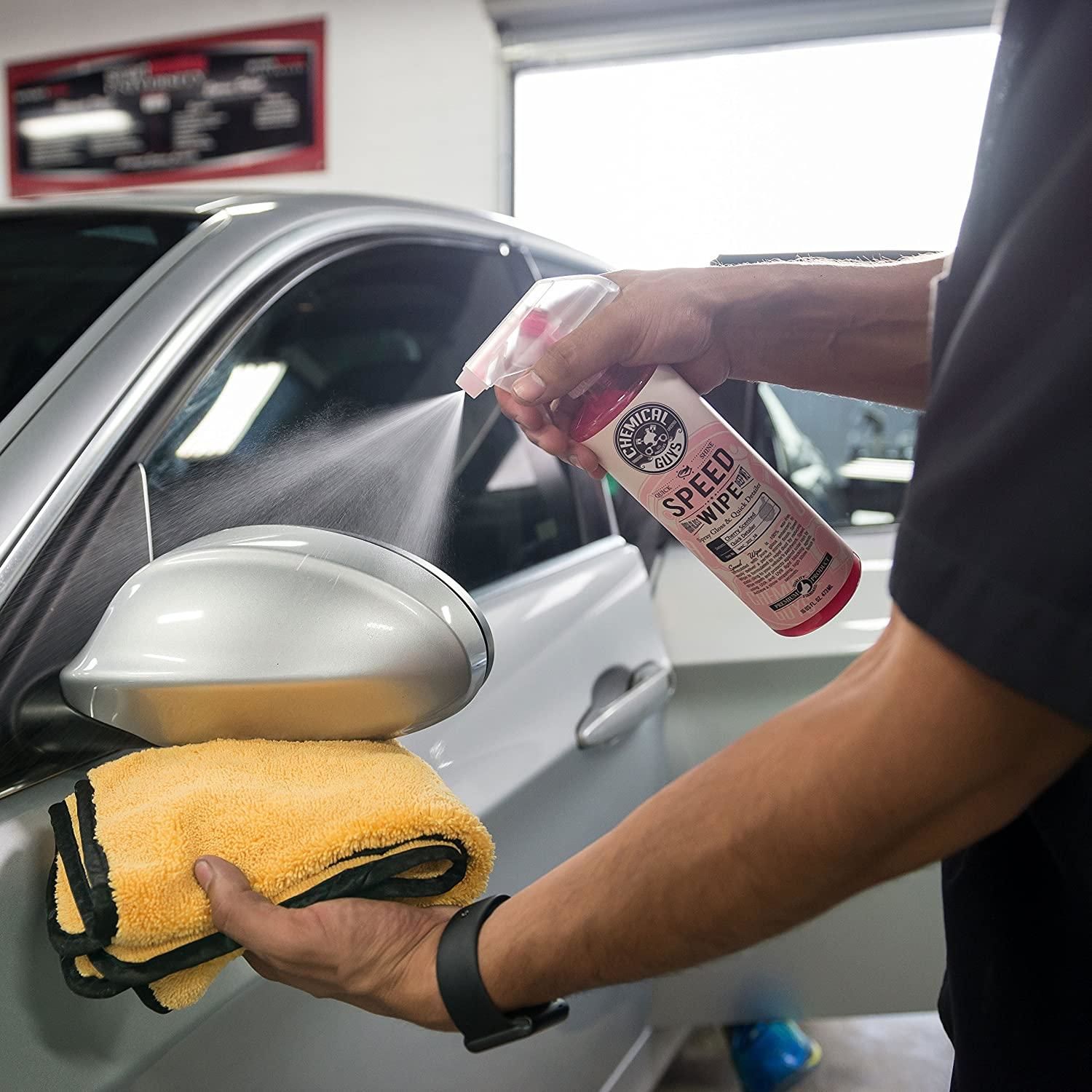 Chemical Guys Speed Wipe Quick Detailer and High Shine Spray Gloss Cherry Scent 16oz
