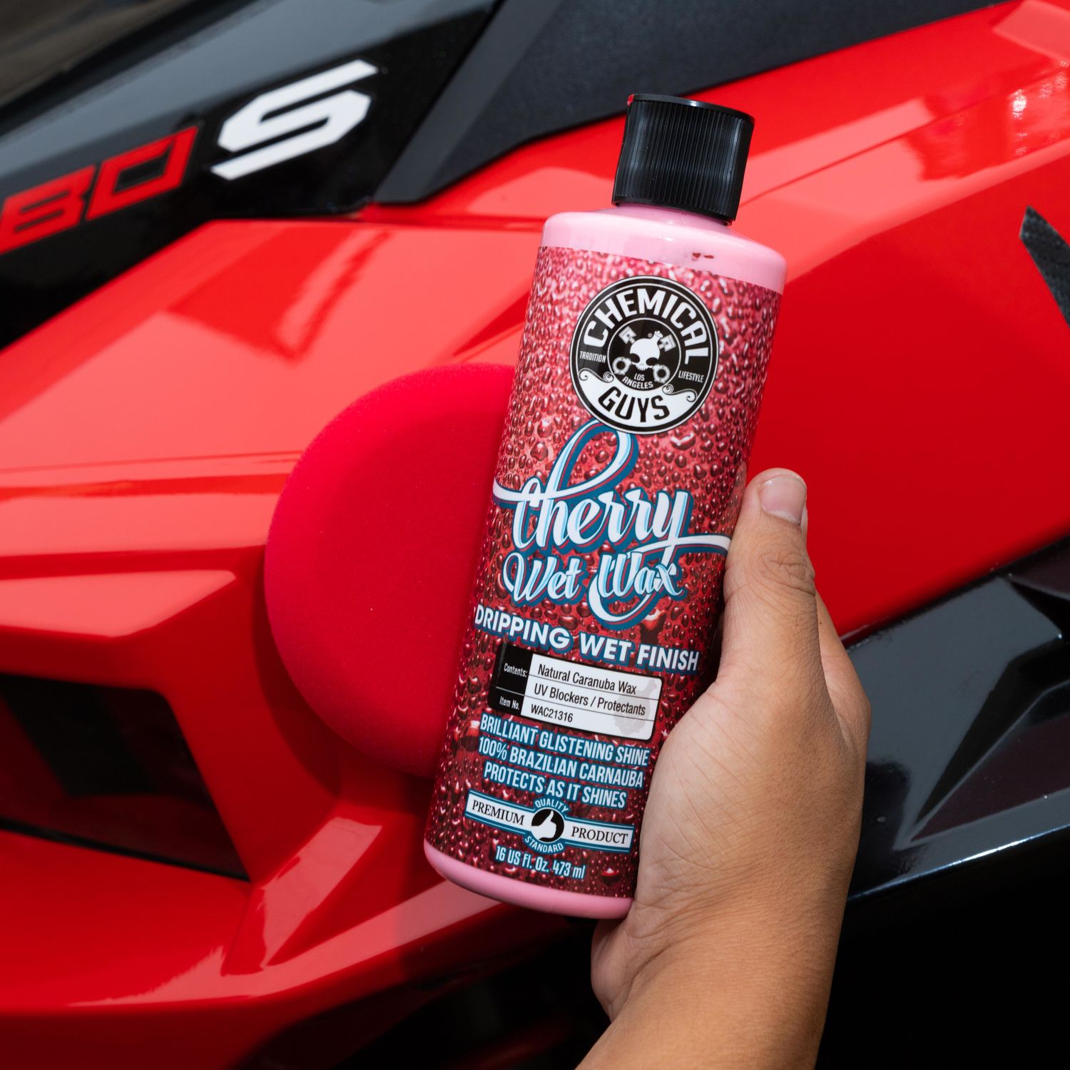 Chemical Guys Cherry Wet Wax Carnauba Cream Wax 16oz
