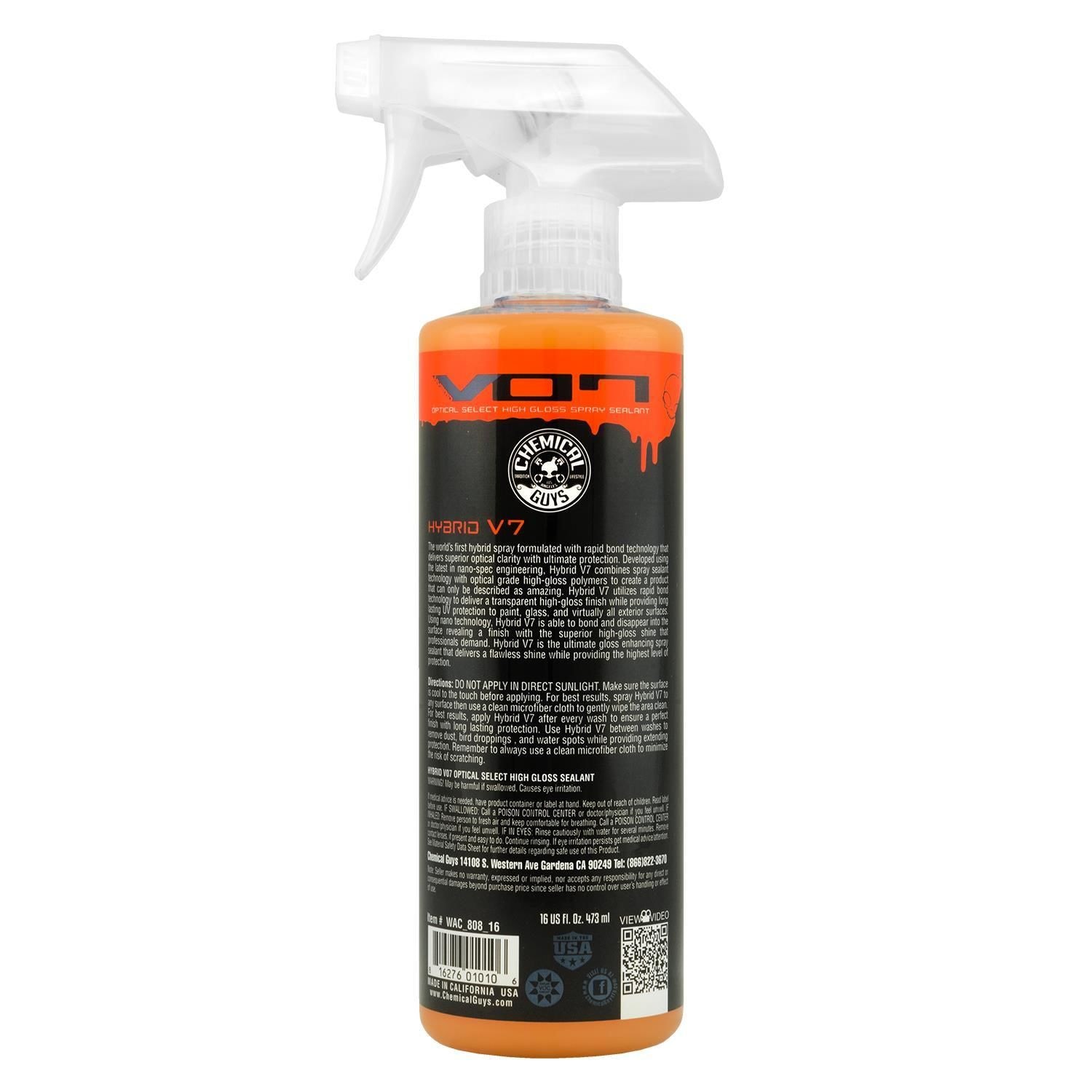 Chemical Guys Hybrid V07 Optical Select High Gloss Spray Quick Detailer and  Sealant 16oz