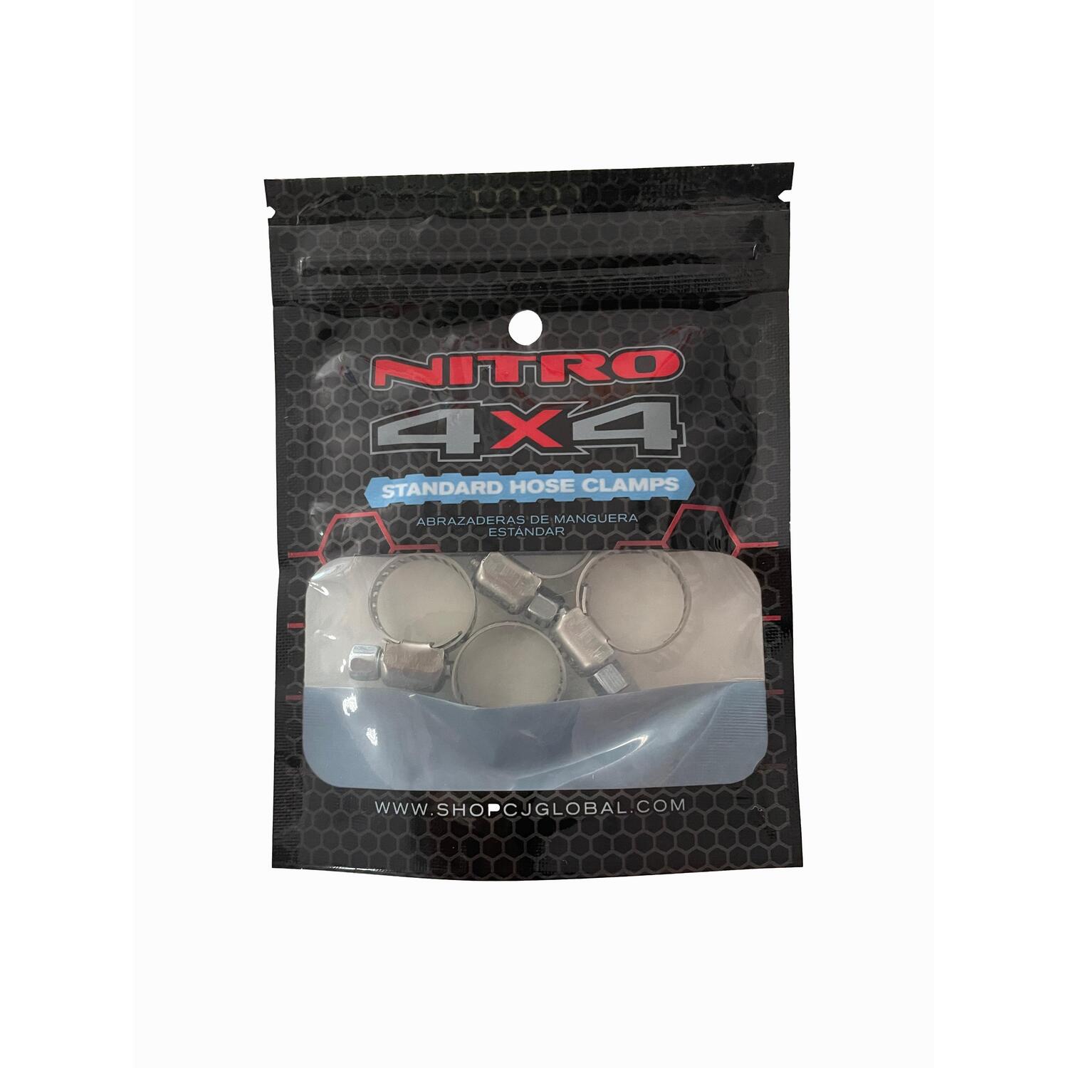 Nitro 4x4 1/4in to 5/8in Hose Clamp 4 Pack