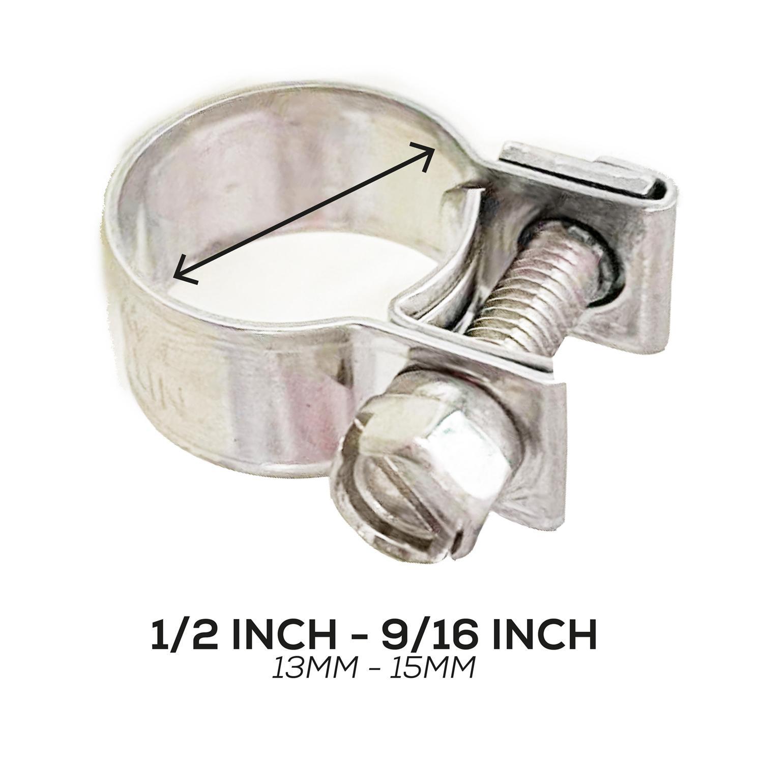 Nitro 4x4 1/2in to 9/16in W4 Fuel Injector Hose Clamp 6 Pack