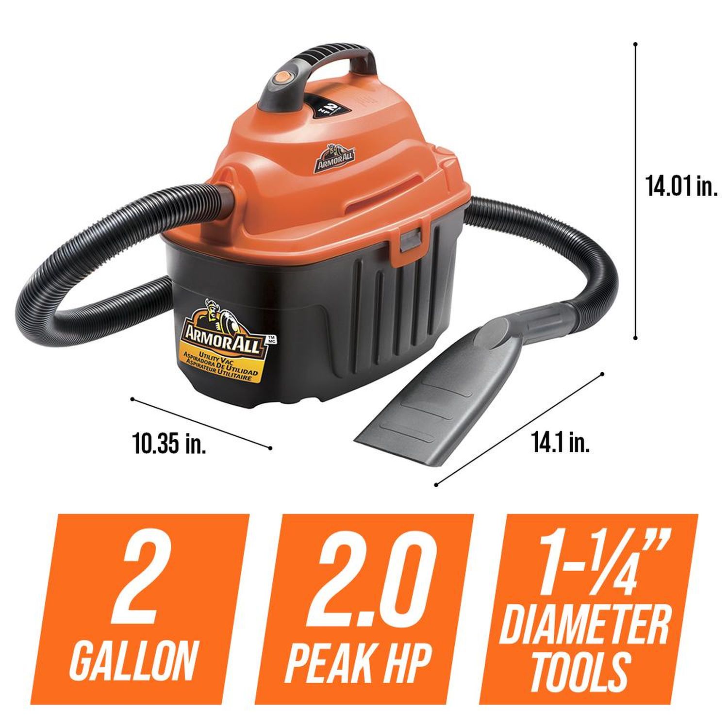 Armor All 2.5 Gallon Utility Vacuum