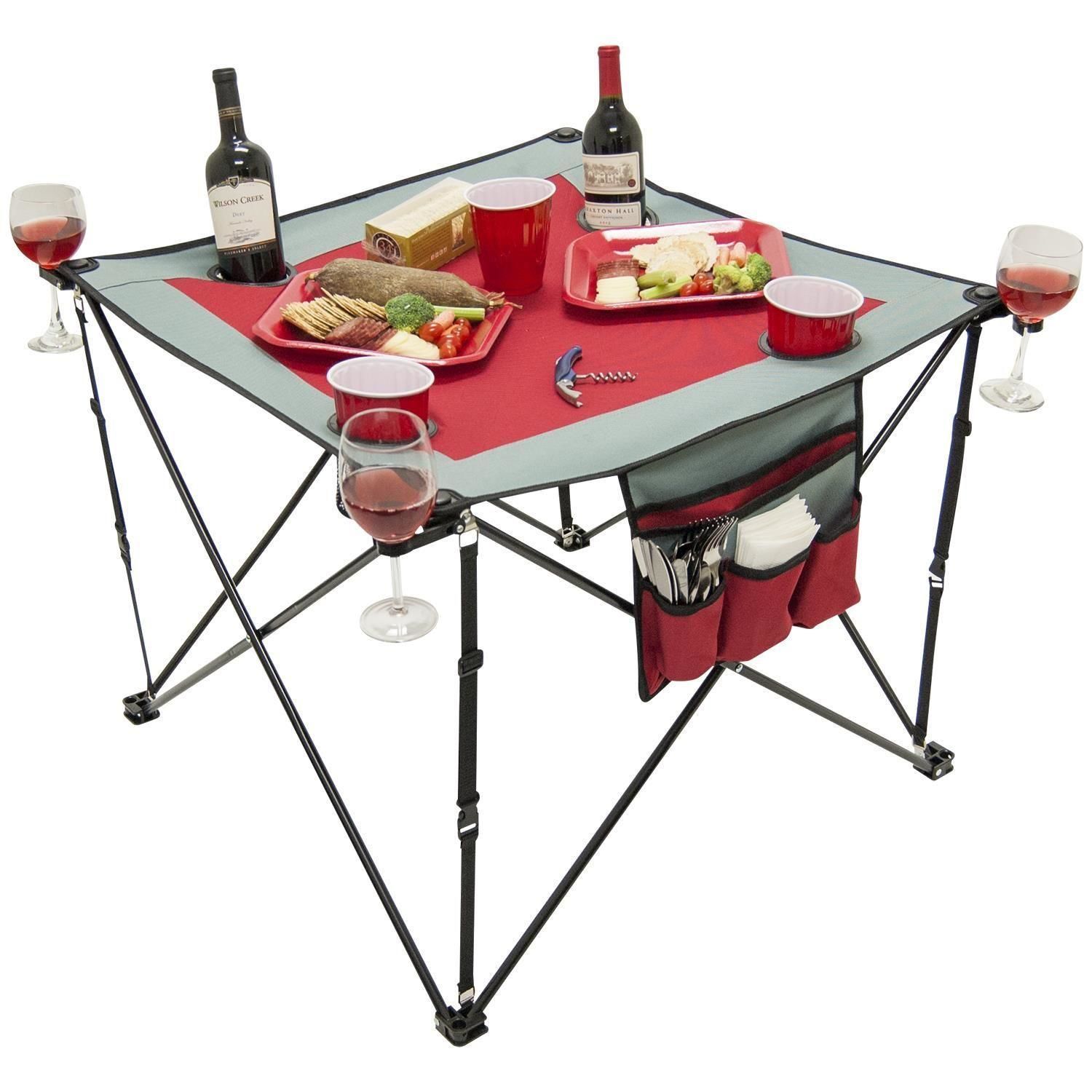 Creative outdoor deals folding wine table