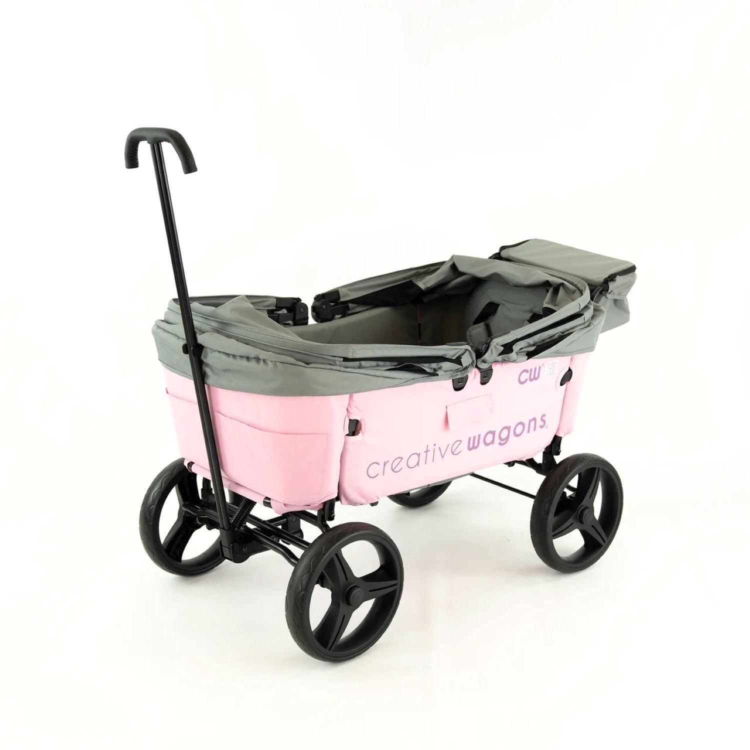 Creative Outdoor Distributor Pink Wagon Buggy with Cooler