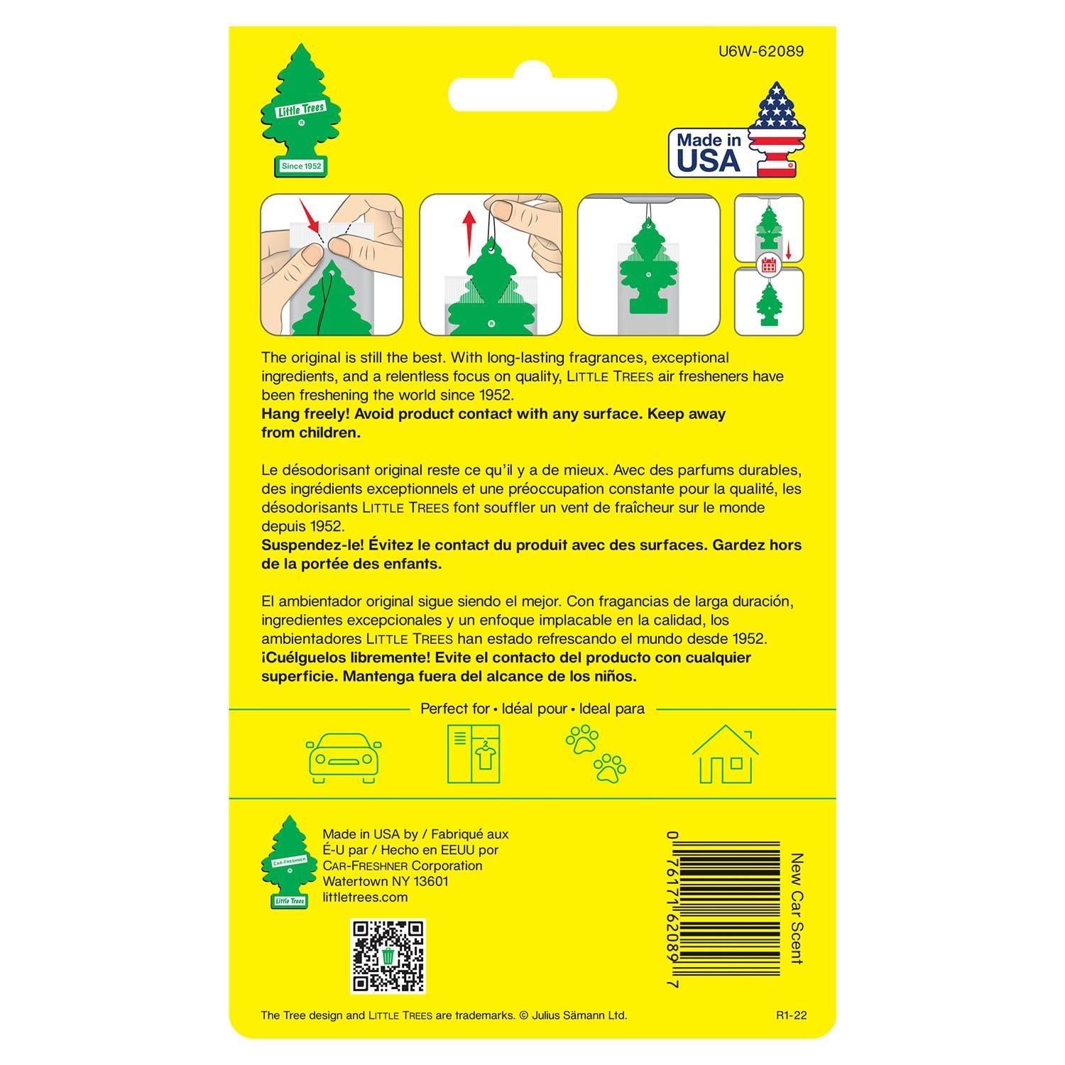 Little Trees New Car Scent Air Freshener Hanging 6 Pack