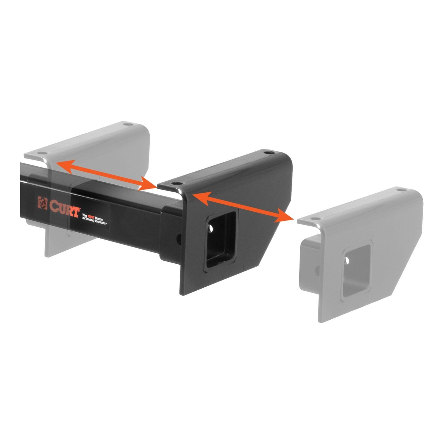 CURT 2in Drop 2in Receiver Adjustable RV Trailer Hitch, Up to 51in Frames