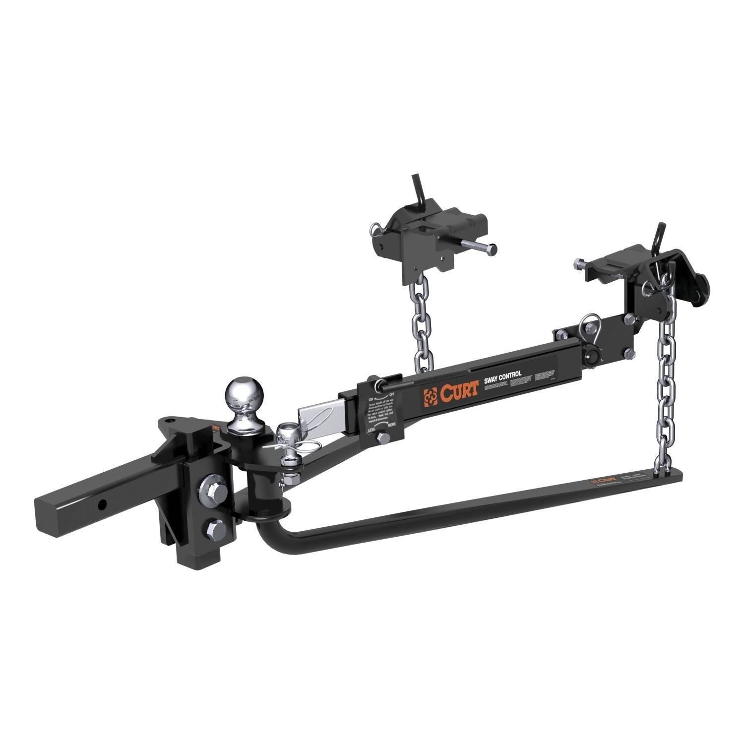 CURT 10,000 to 14,000lbs, 31 3/16in Bar MV Round Weight Distribution Hitch Kit