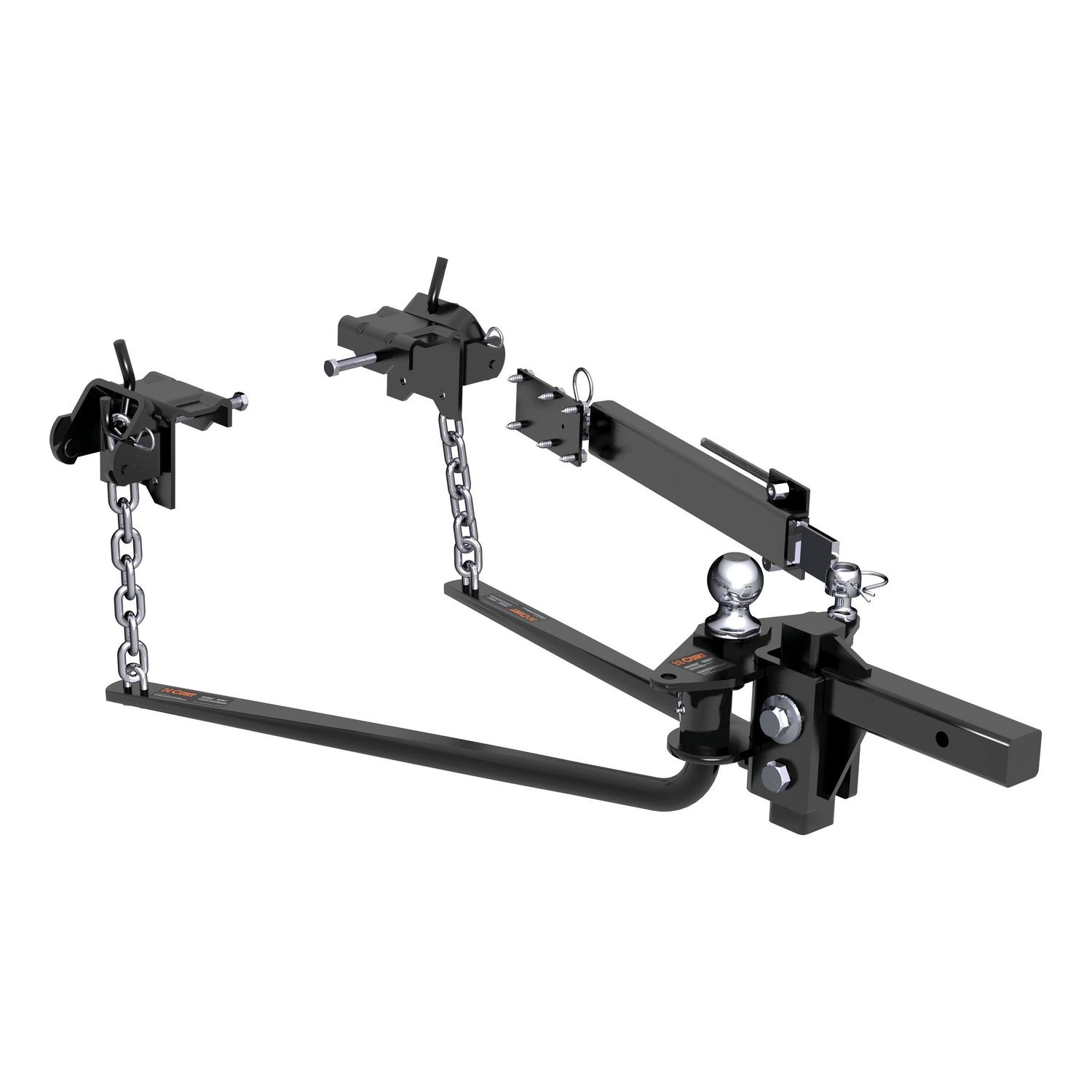 CURT 10,000 to 14,000lbs, 31 3/16in Bar MV Round Weight Distribution Hitch Kit