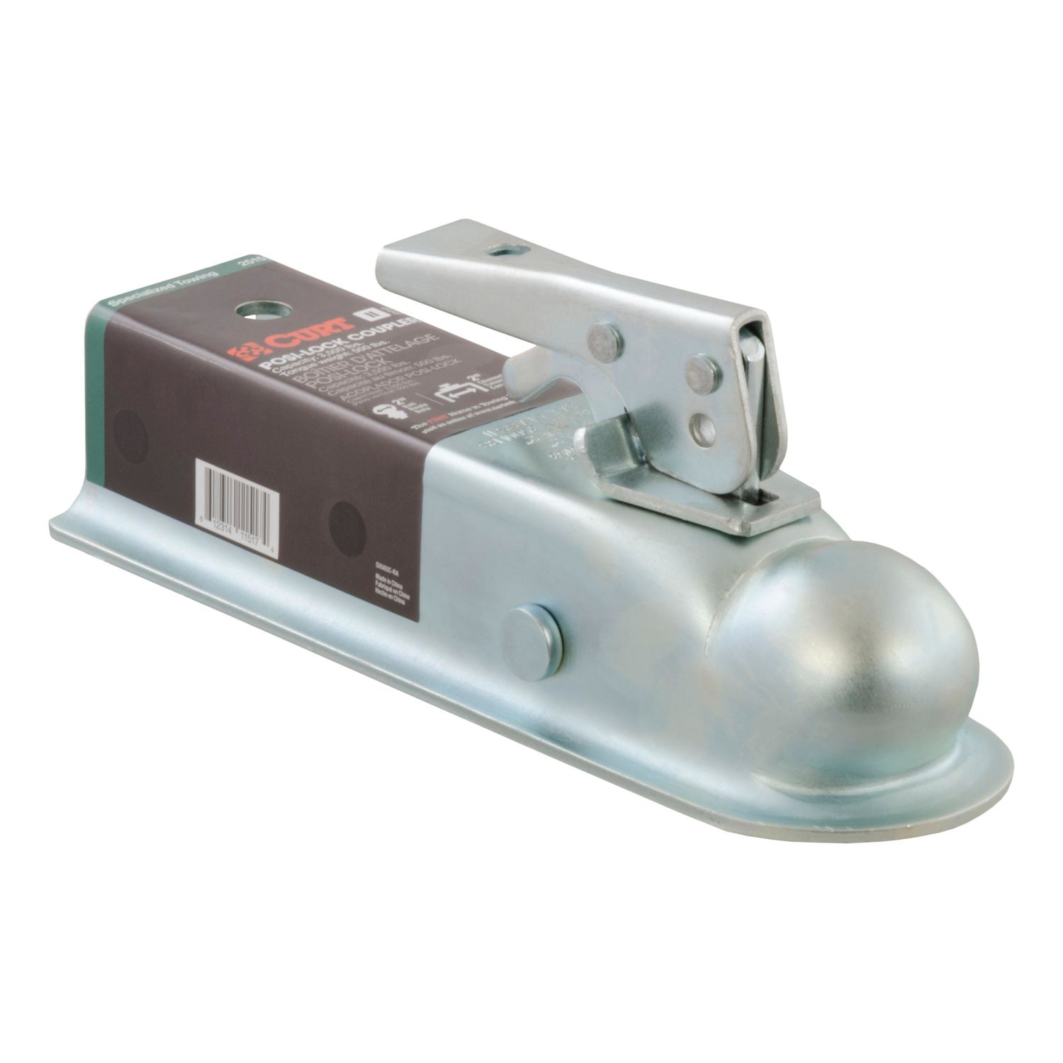 Curt 2in Straight Tongue Trailer Coupler