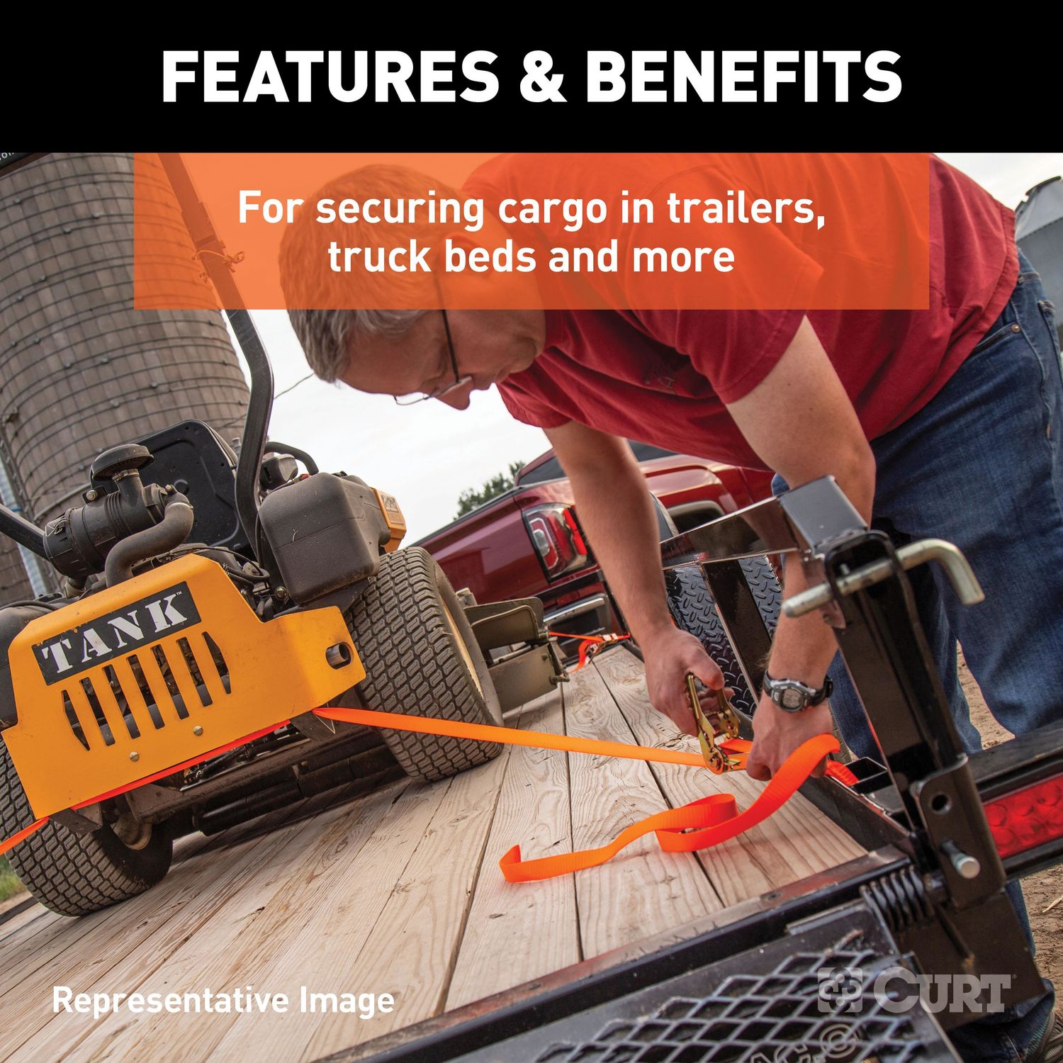 Ratchet Tie Down Straps Heavy Duty - Bolton Tools - View #4