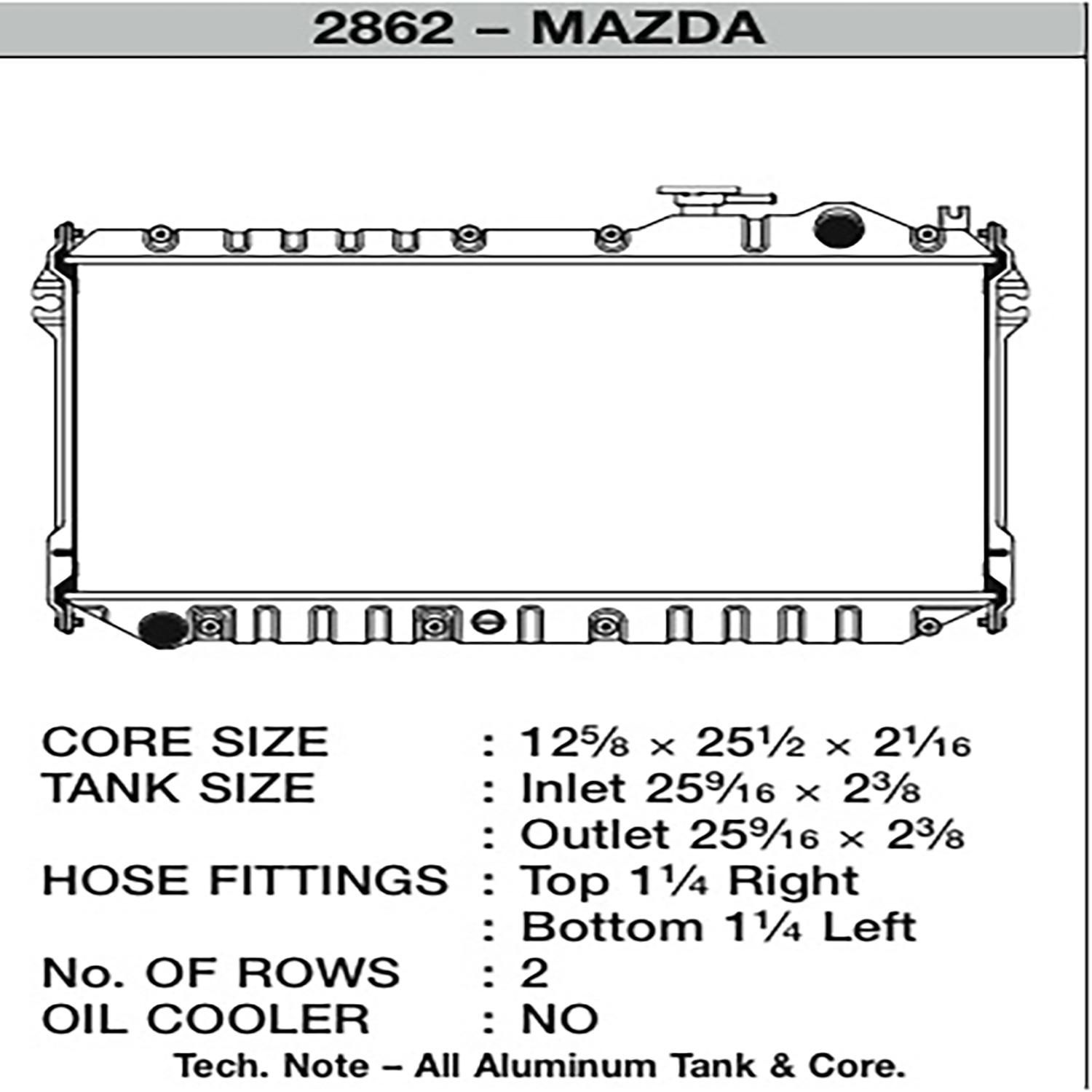 CSF Cooling Radiator 2862