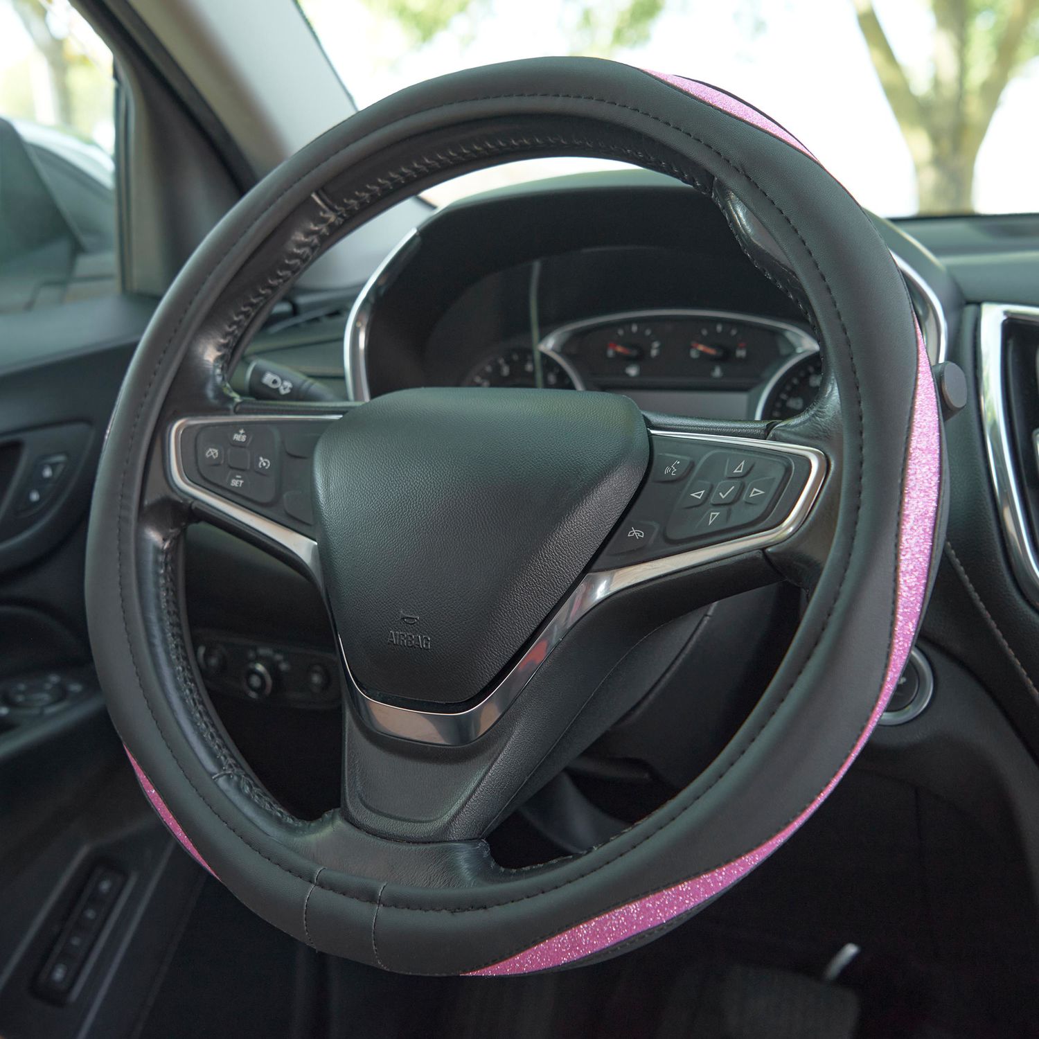 Pink Steering Wheel Covernull
