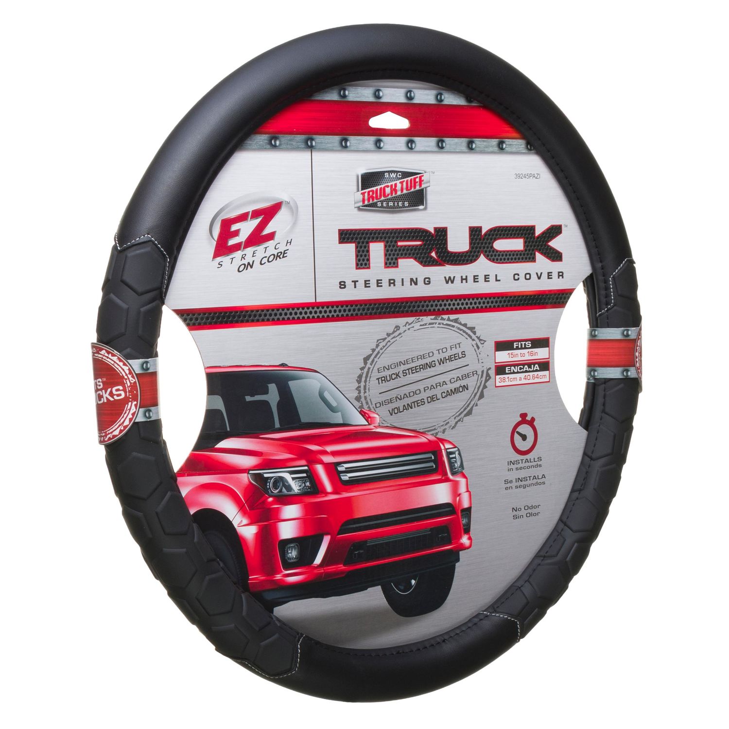 Dickies Black Heavy Duty Truck Steering Wheel Cover