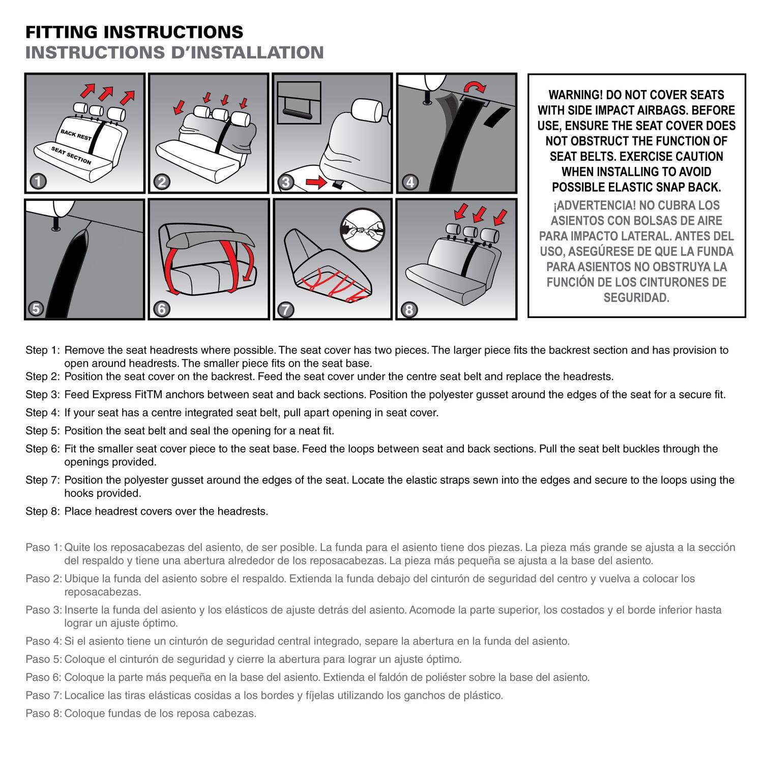 Dickies Black Icon Low Back Houston Truck Bench Seat Cover