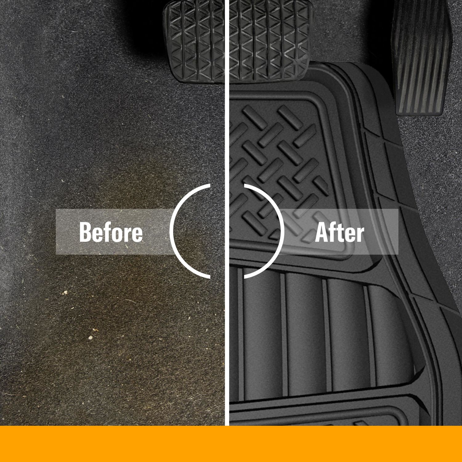 Armor All Black Universal Floor Mat Set