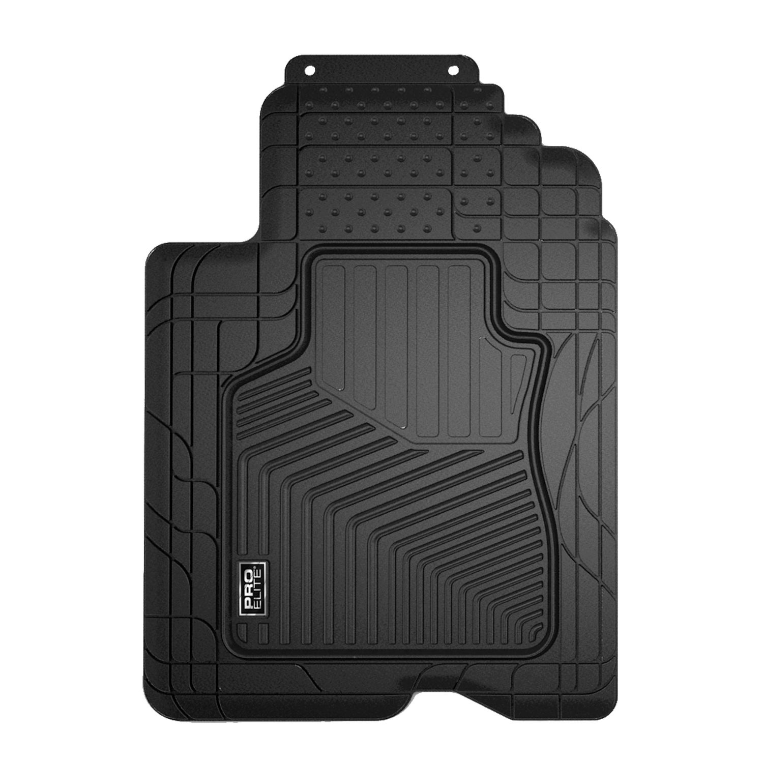 Custom Accessories Smart Fit Black Standard Rubber Universal Floor Mat