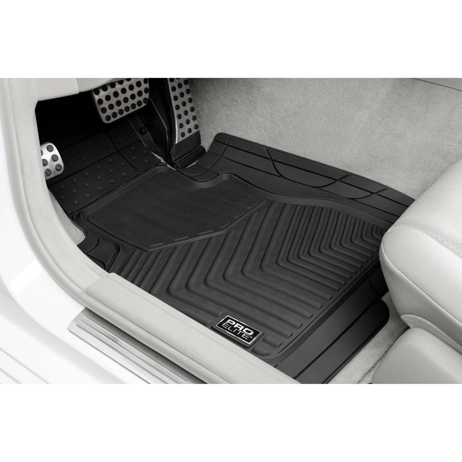 Zone Tech All Weather Rubber Car Interior Floor Mats 3-piece