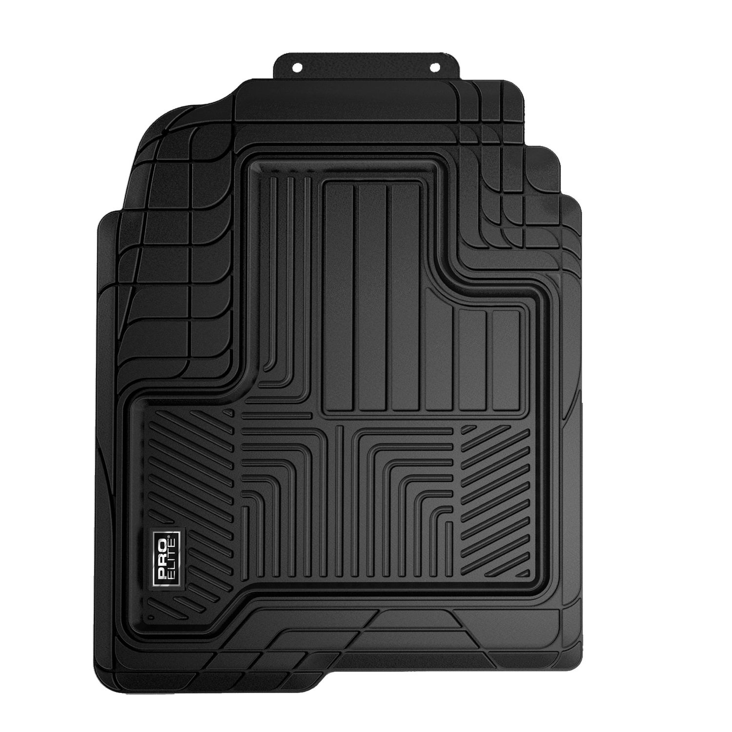 ProElite Black Universal 1 Piece Front Classic Rubber Floor Mat at AutoZone