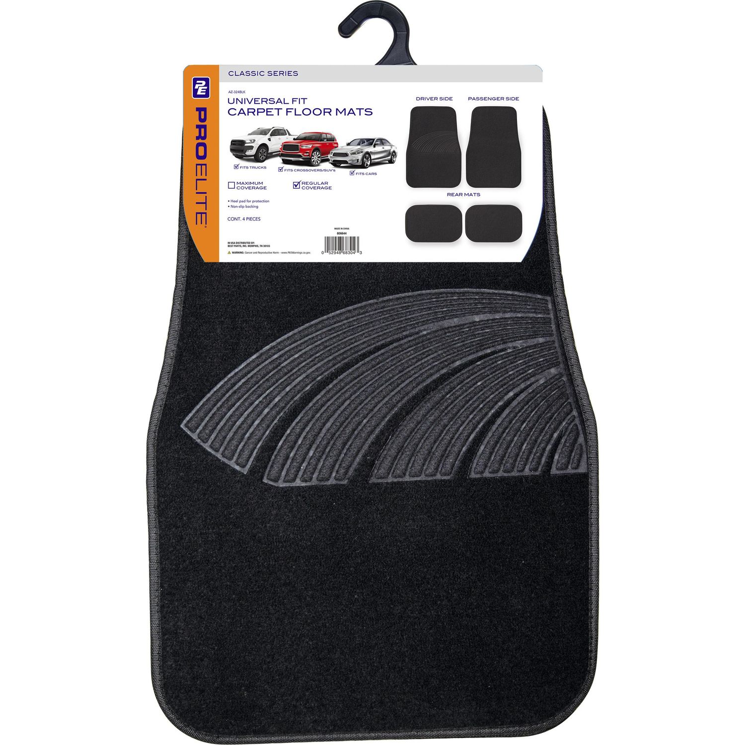 Auto Expressions R5704A-BLACK Premium Floor Mat, Black