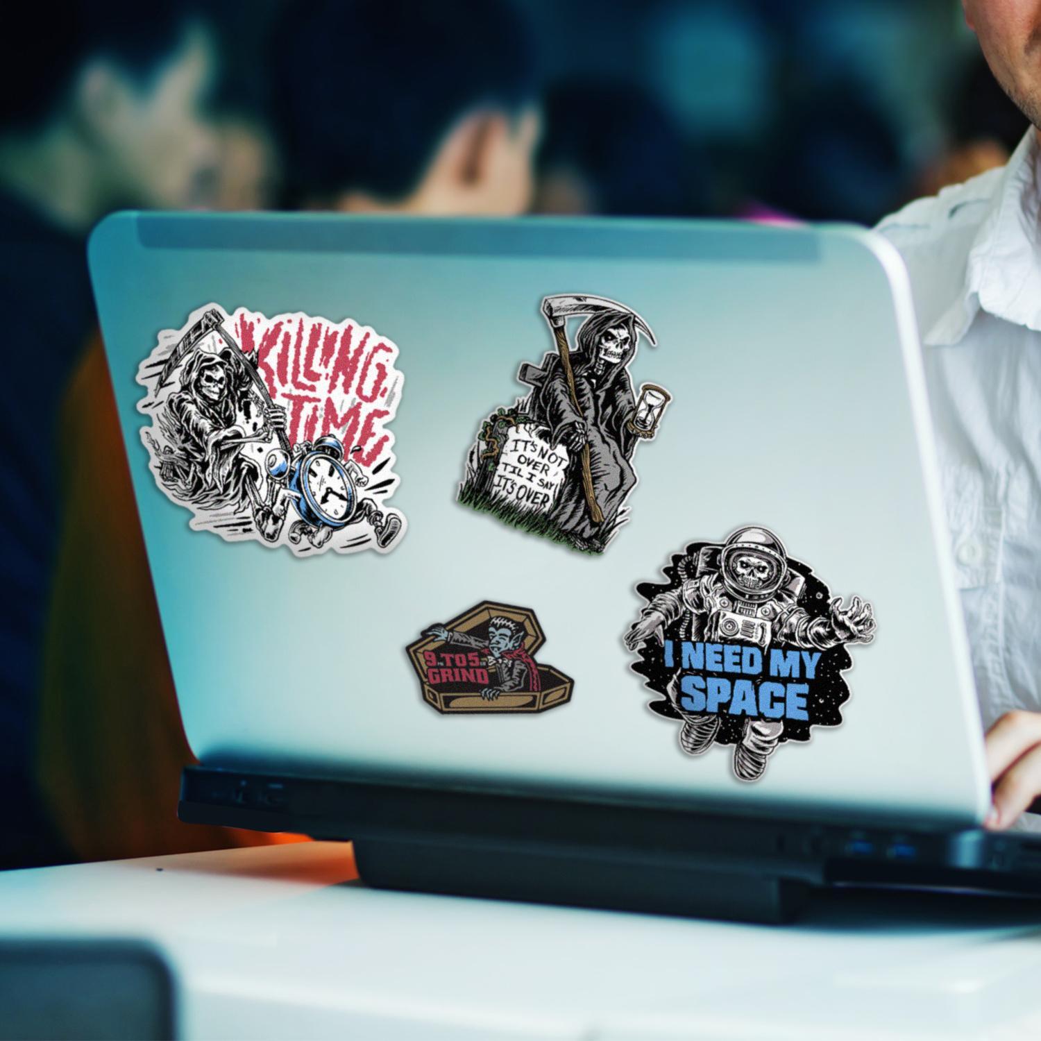 Lethal Threat My Vibes Skull Sticker Pack