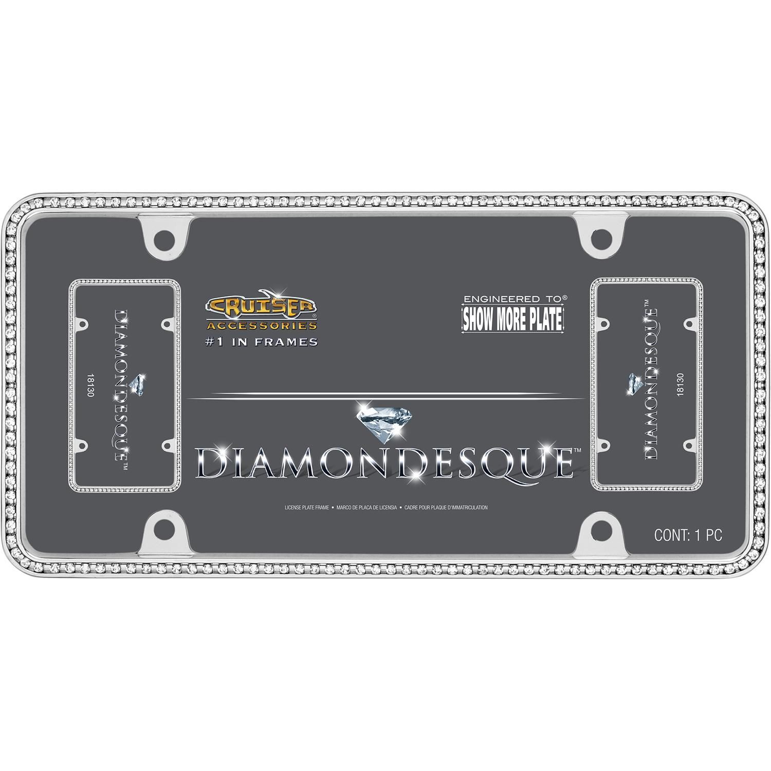 Rhinestone license deals plate frames autozone