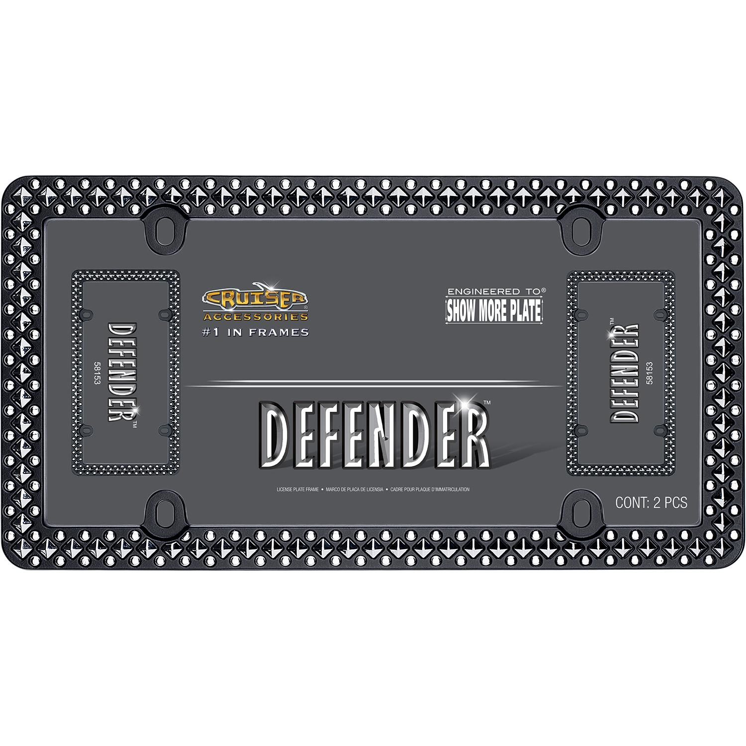 Rhinestone license deals plate frames autozone