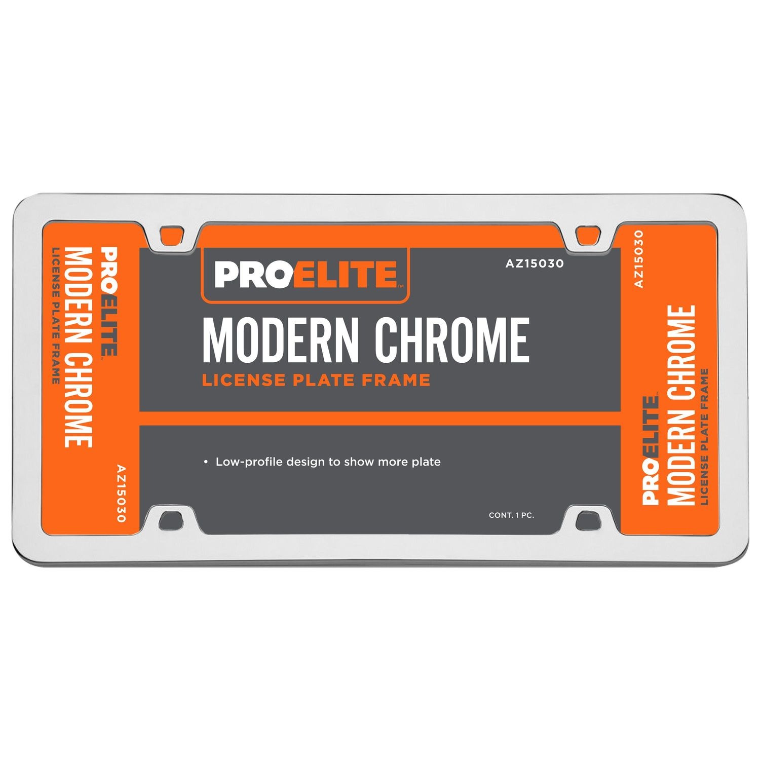 Proelite Chrome Neo License Plate Frame 