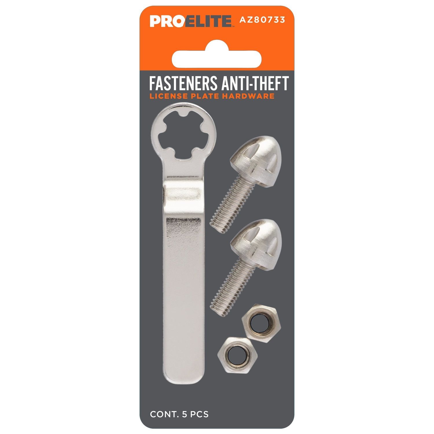 ProElite Anti-Theft License Plate Fasteners