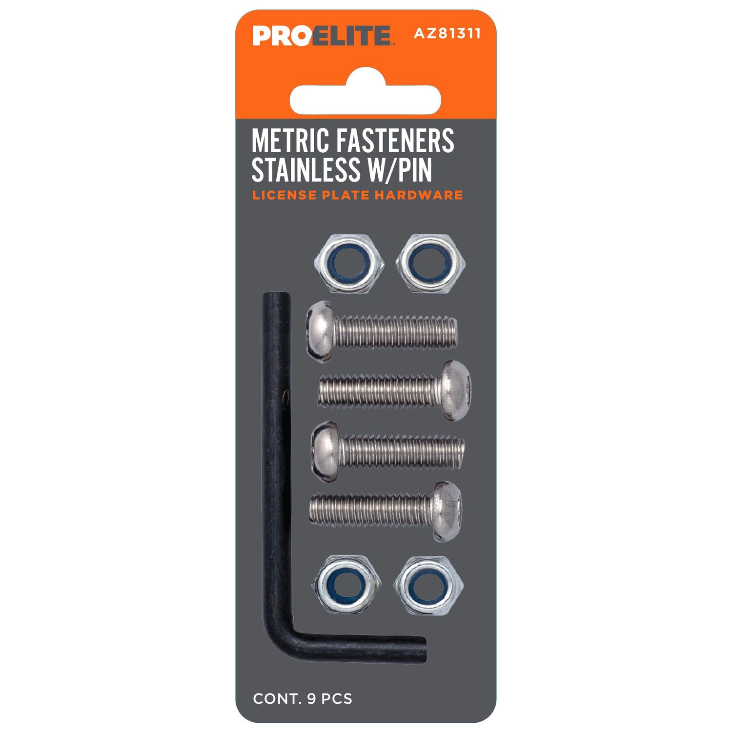 ProElite Metal Anti-Theft License Plate Fasteners