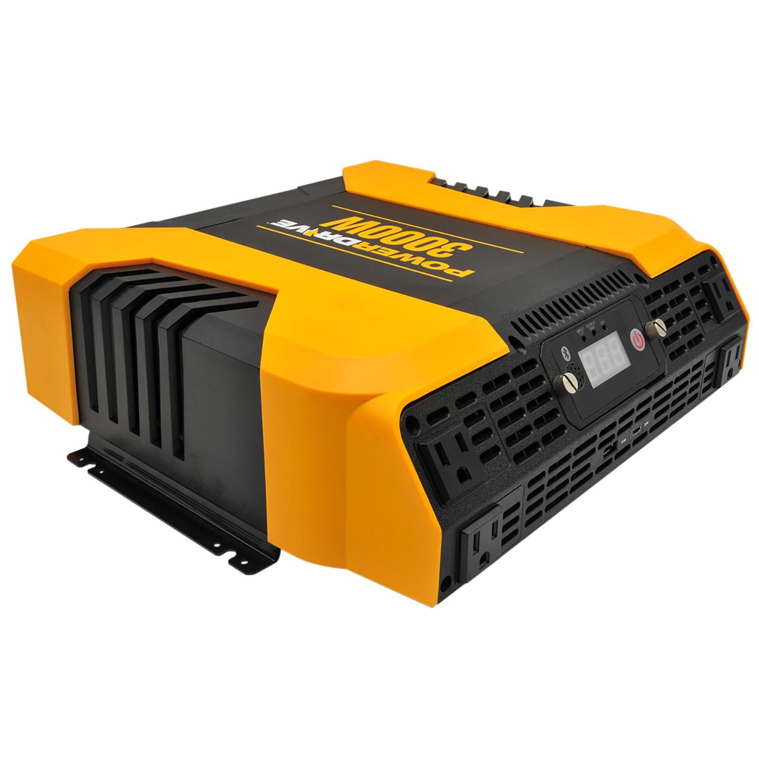 PowerDrive 3,000 Watts Bluetooth Power Inverter with 4 AC, 2 USB and